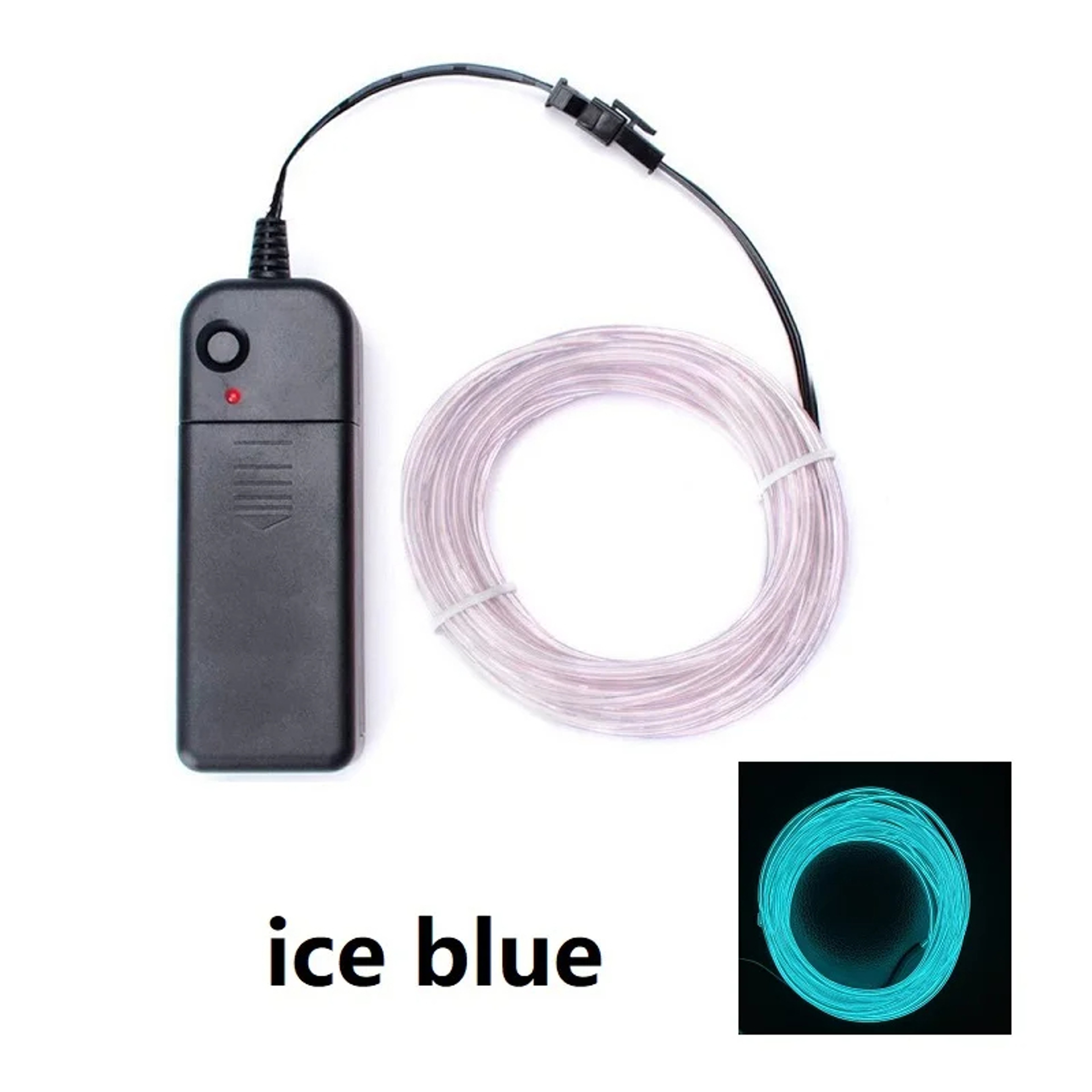 DIY Flexible Multi-Colored Neon Wire LED Lights ice blue