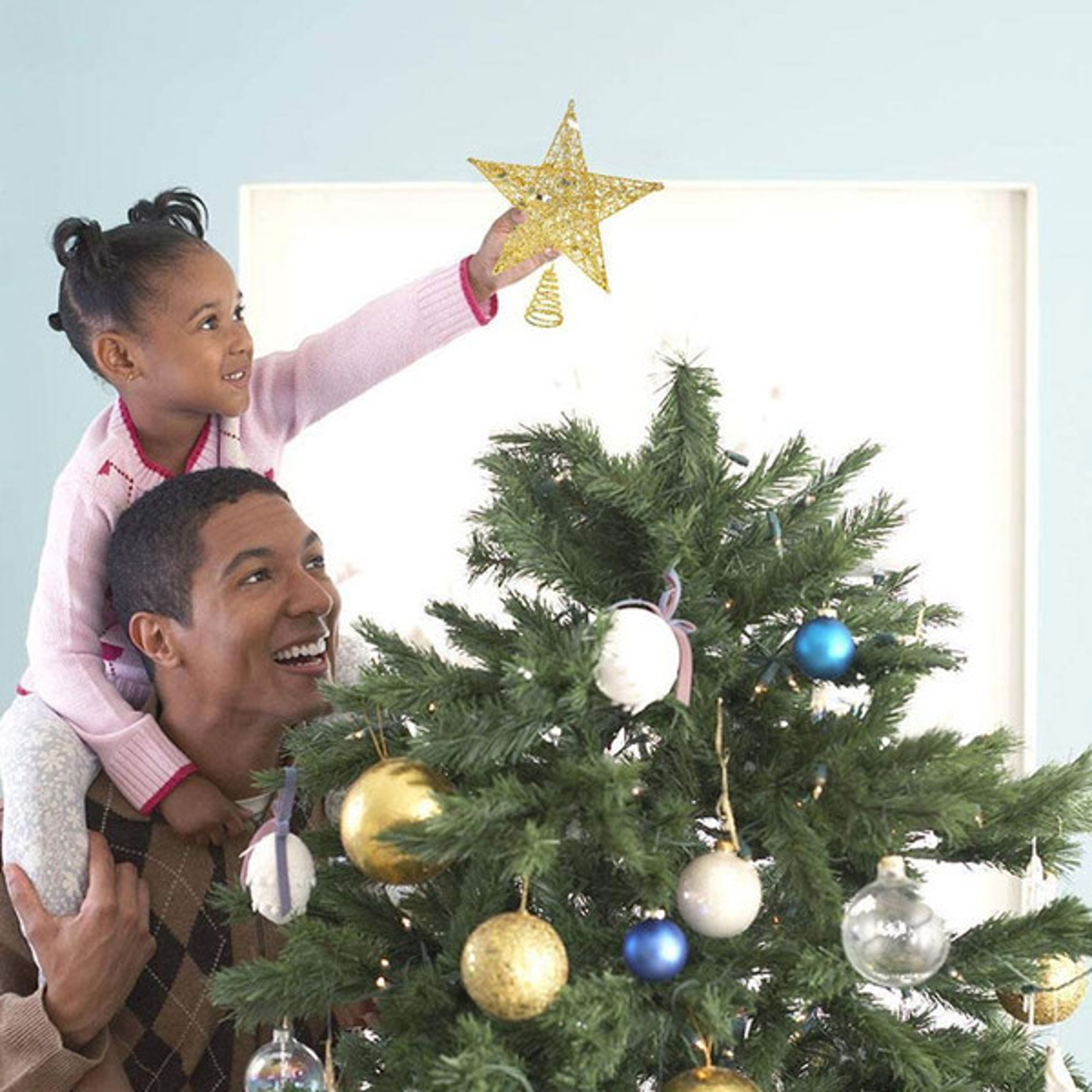 Glitter Silver and Gold Star Tree Topper Christmas Ornament (2).jpg