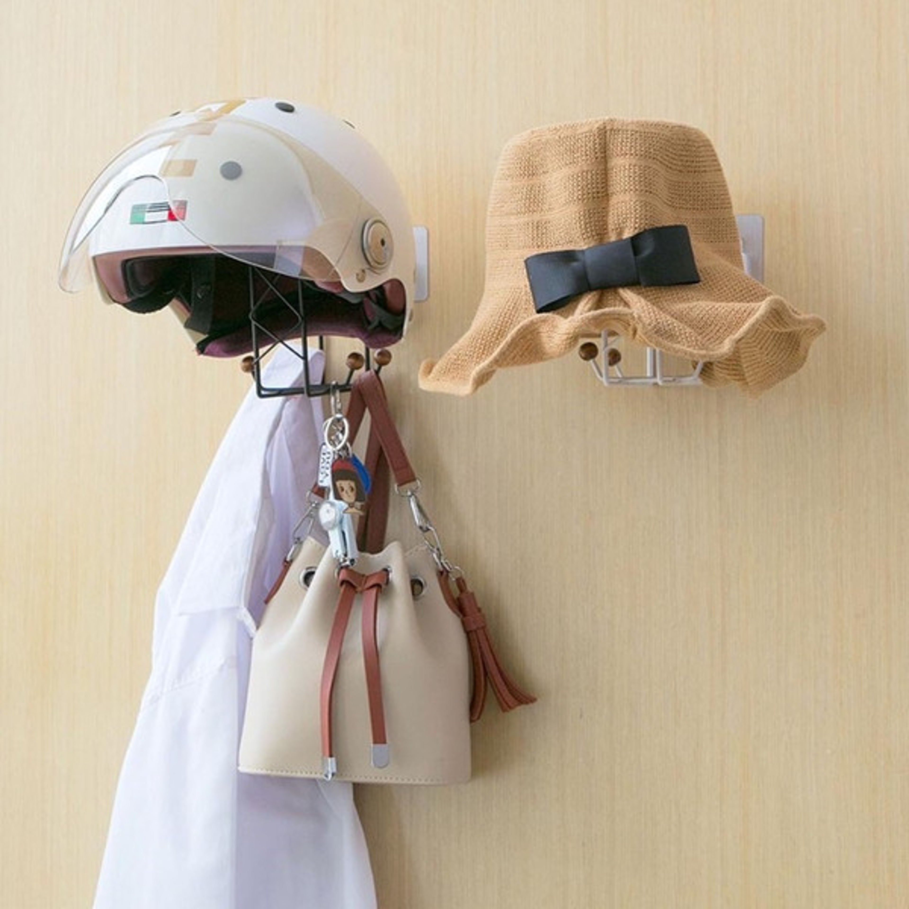 Motorcycle Helmet Hanging Wall Mount Rack 4
