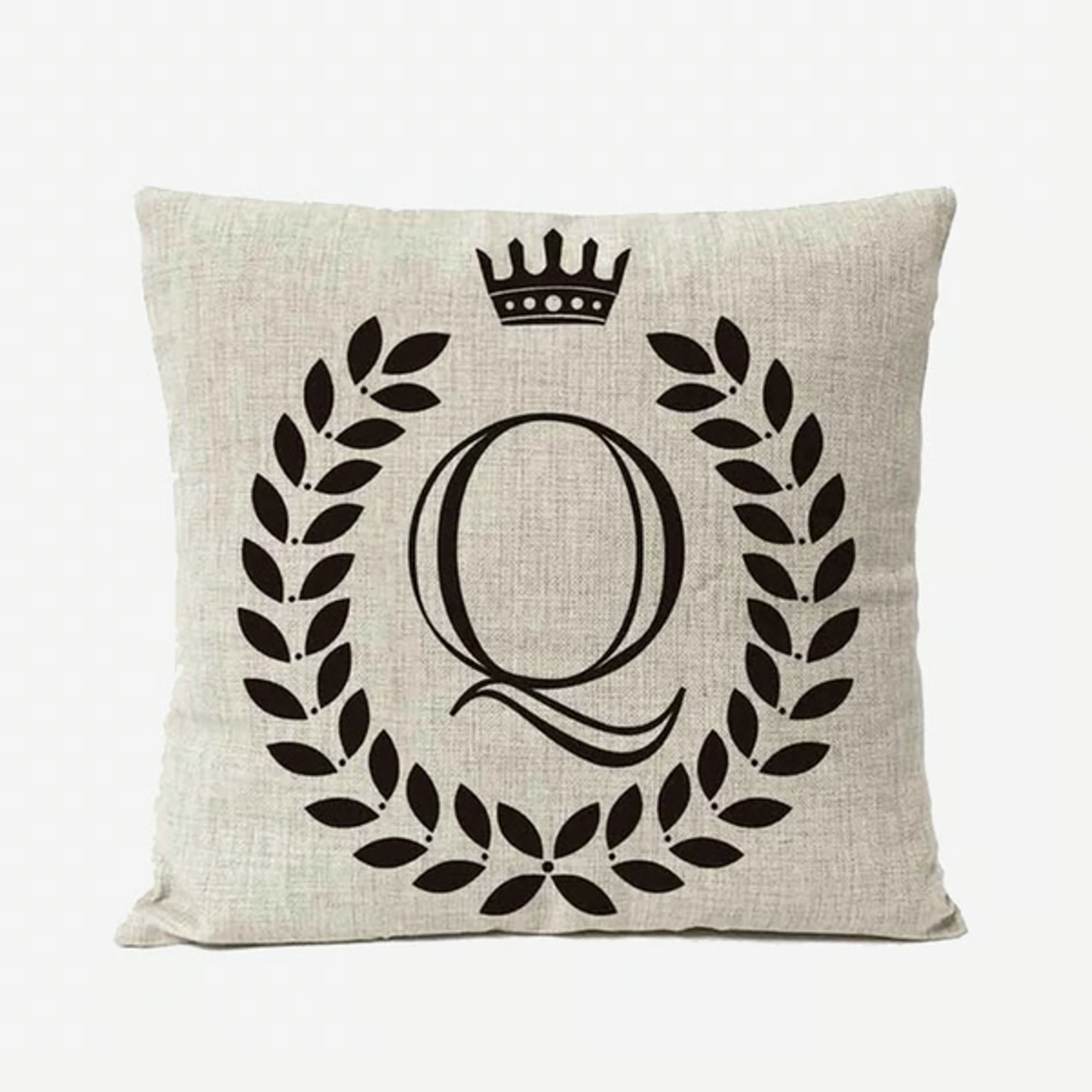 Personalized Alphabet Pillow Cover Q
