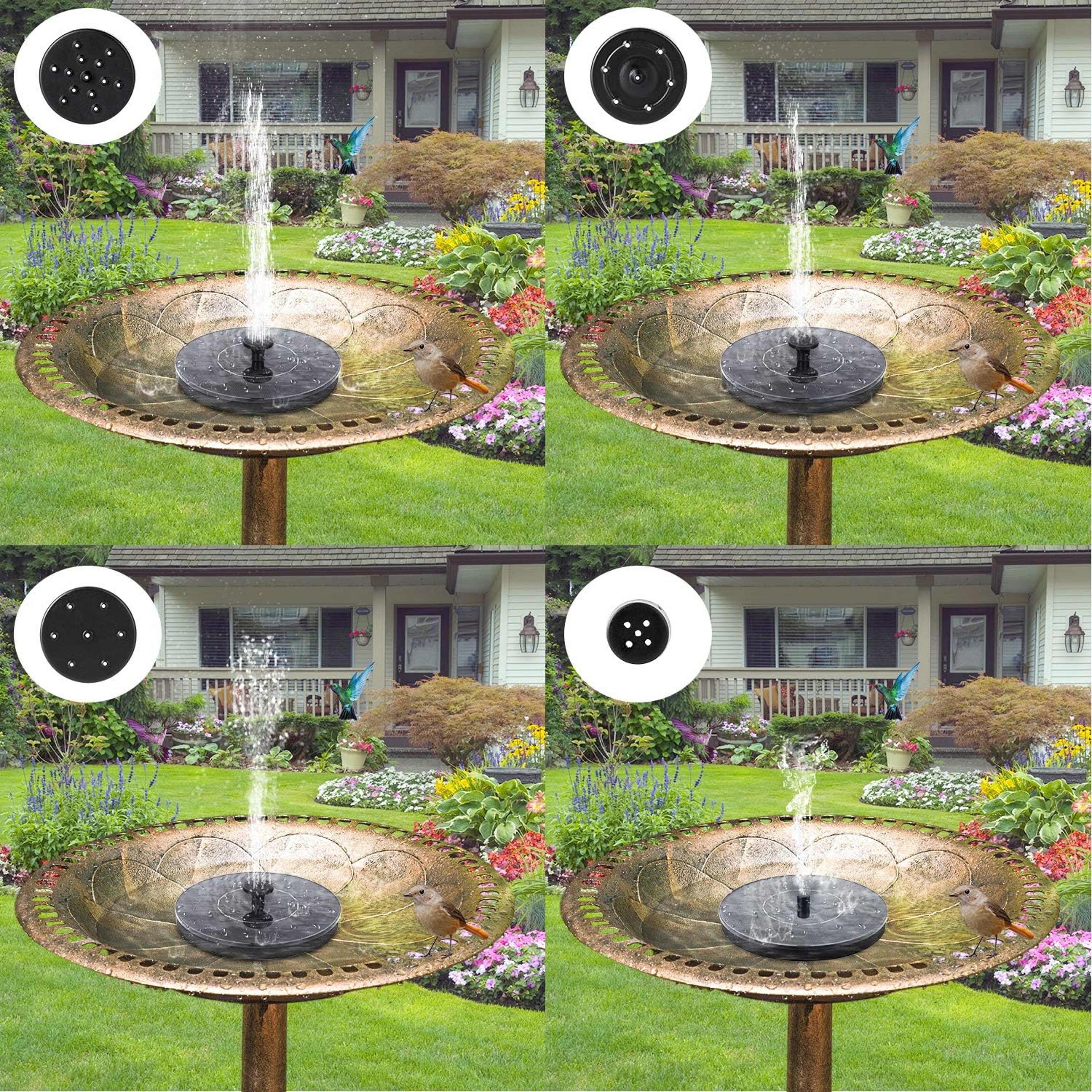 Solar Garden Fountain - Easy Install, Eco-Friendly Plastic Design, Perfect for Outdoor Transformations6