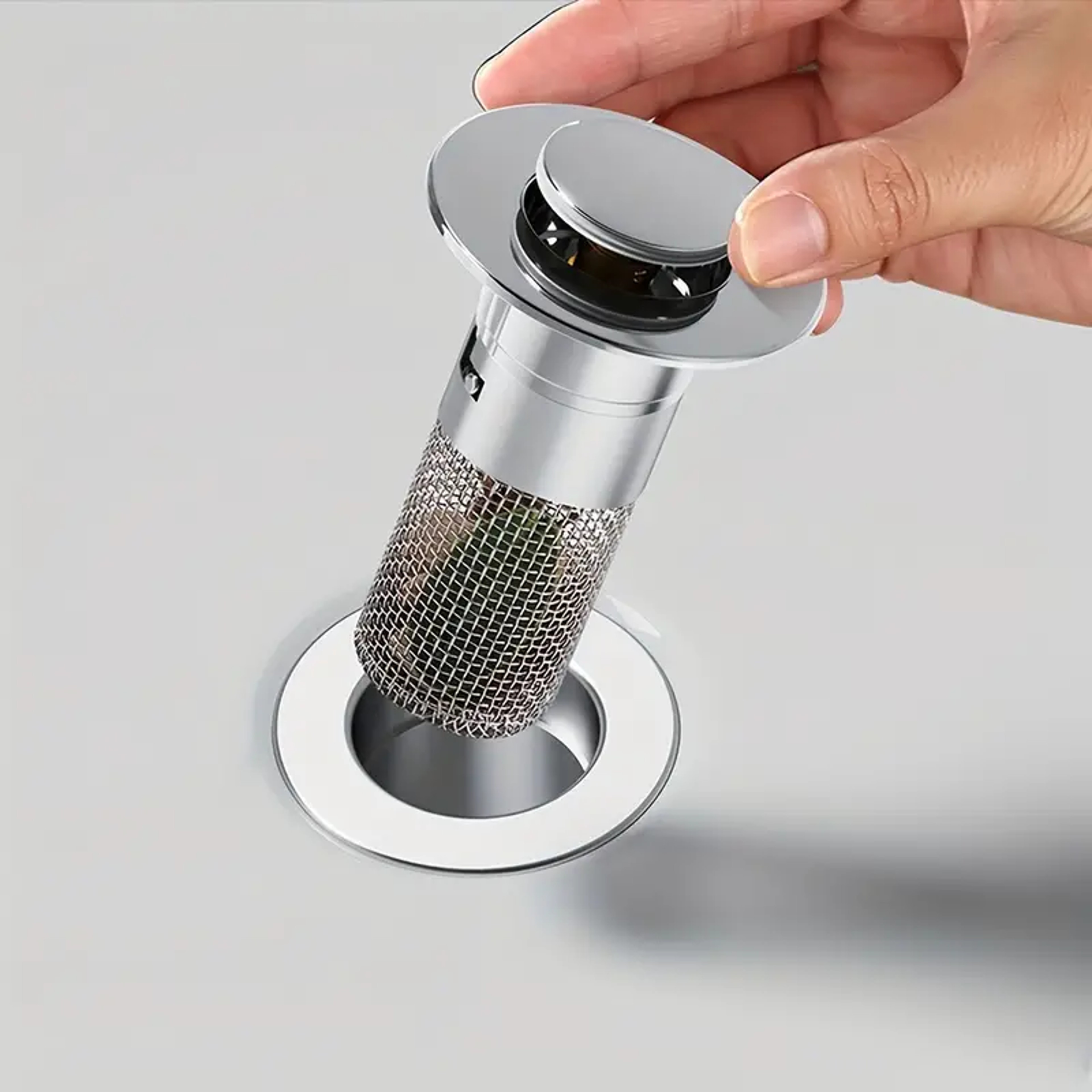 Stainless Steel Floor Drain Filter (Isolate odor and prevent cockroaches)1