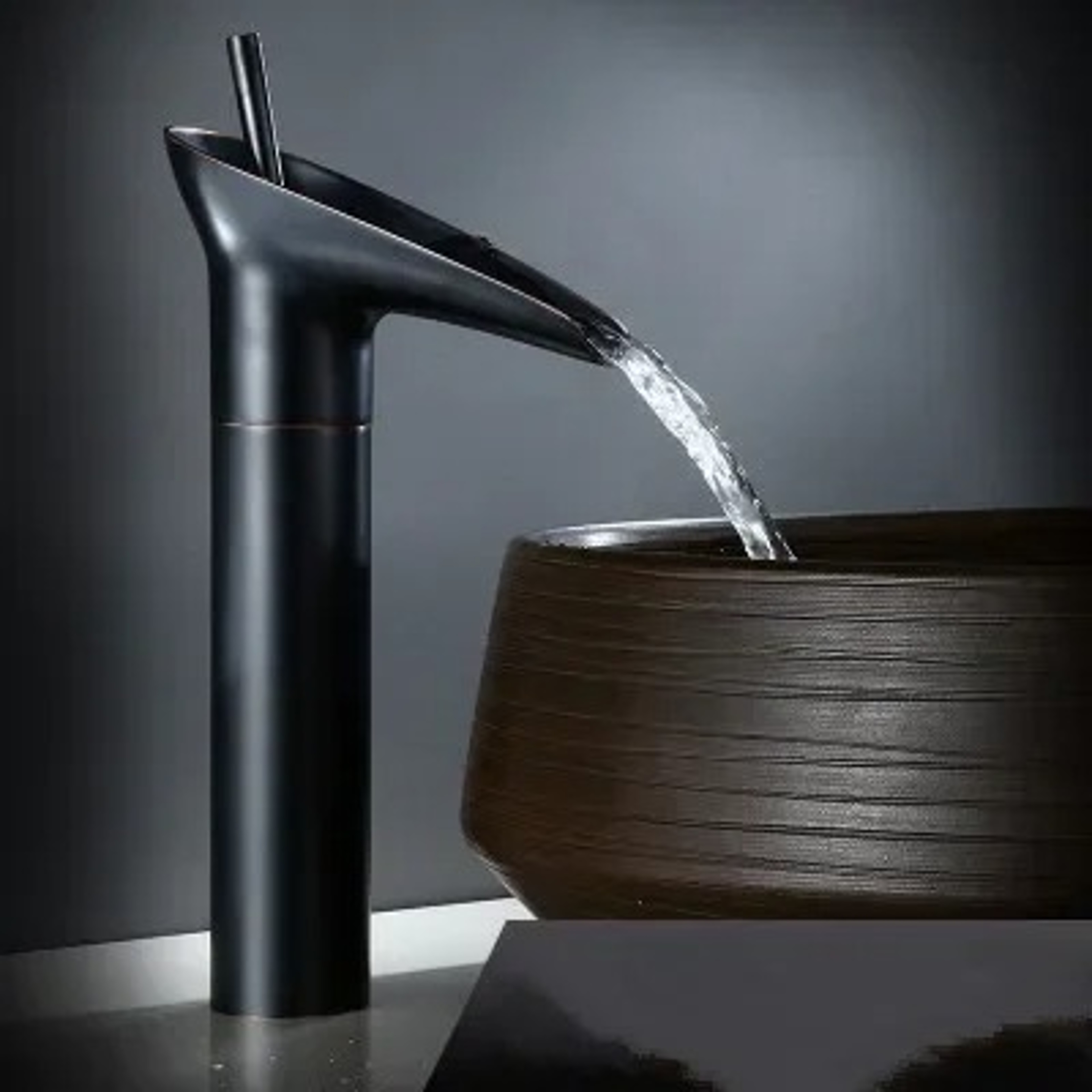 Luxury Oriental Waterfall Faucetblack