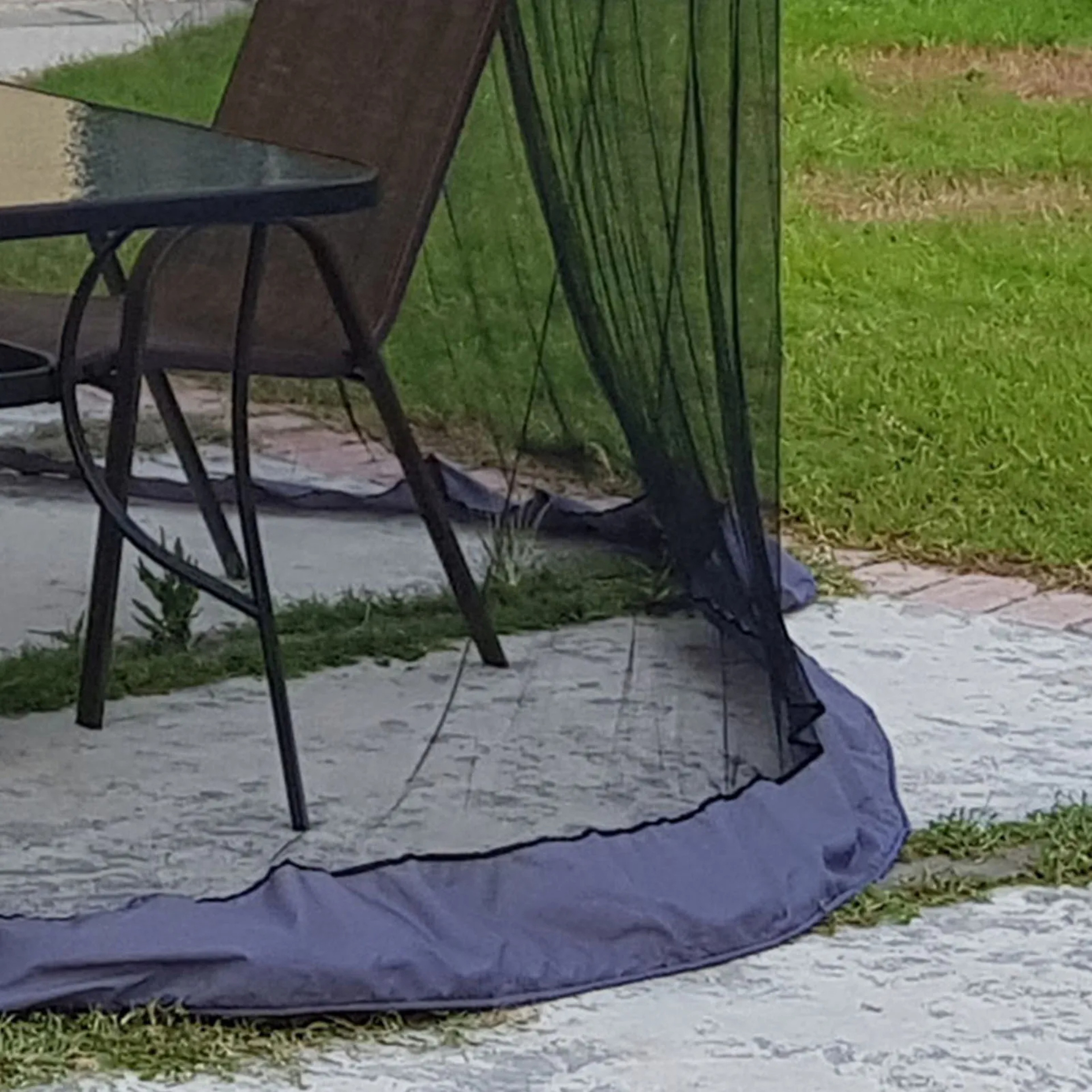 Patio Swing Mosquito Netting Polyester Mesh Screen with Zipper Opening  Roof Waterproof tent4