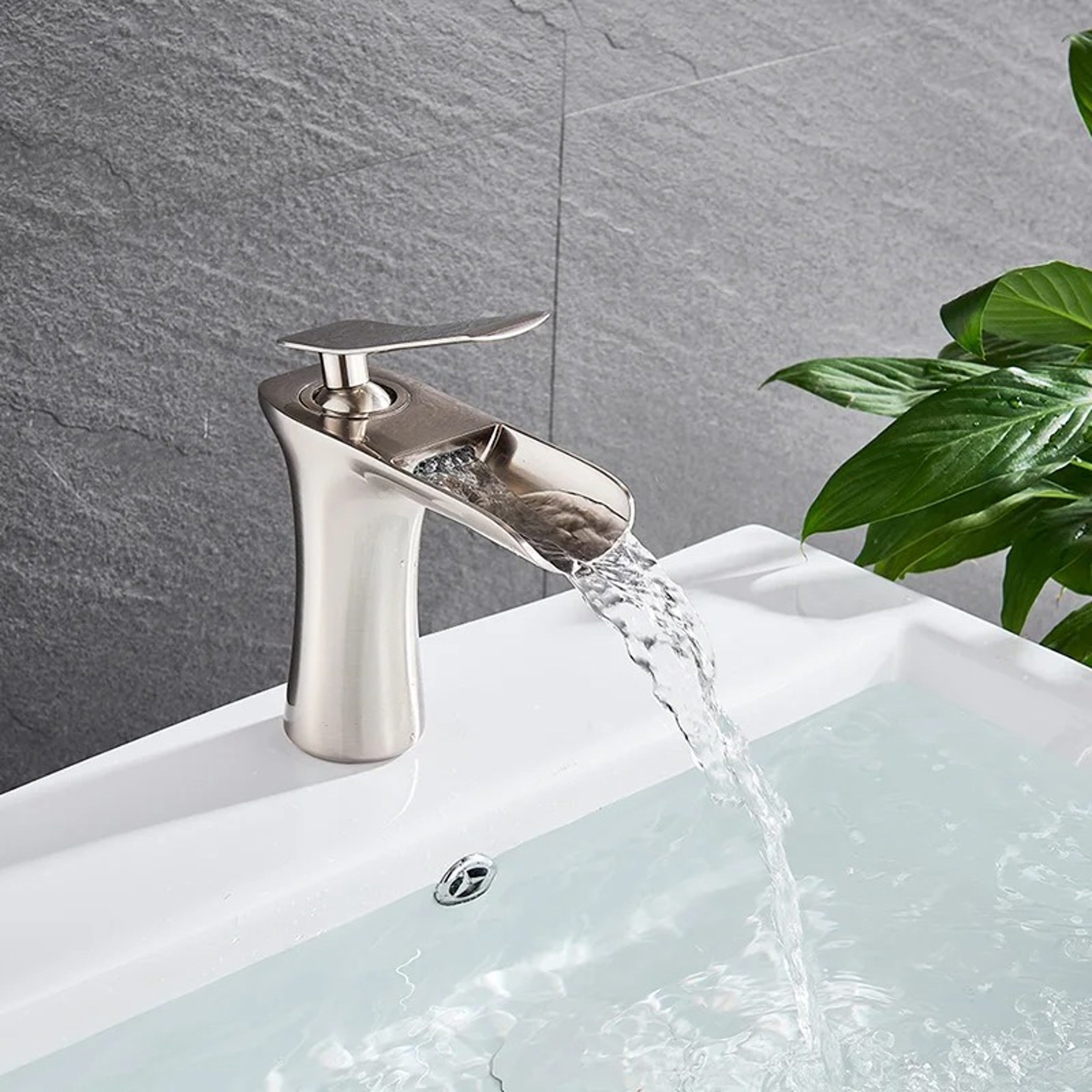 Waterfall Single Handle Basin Faucet9