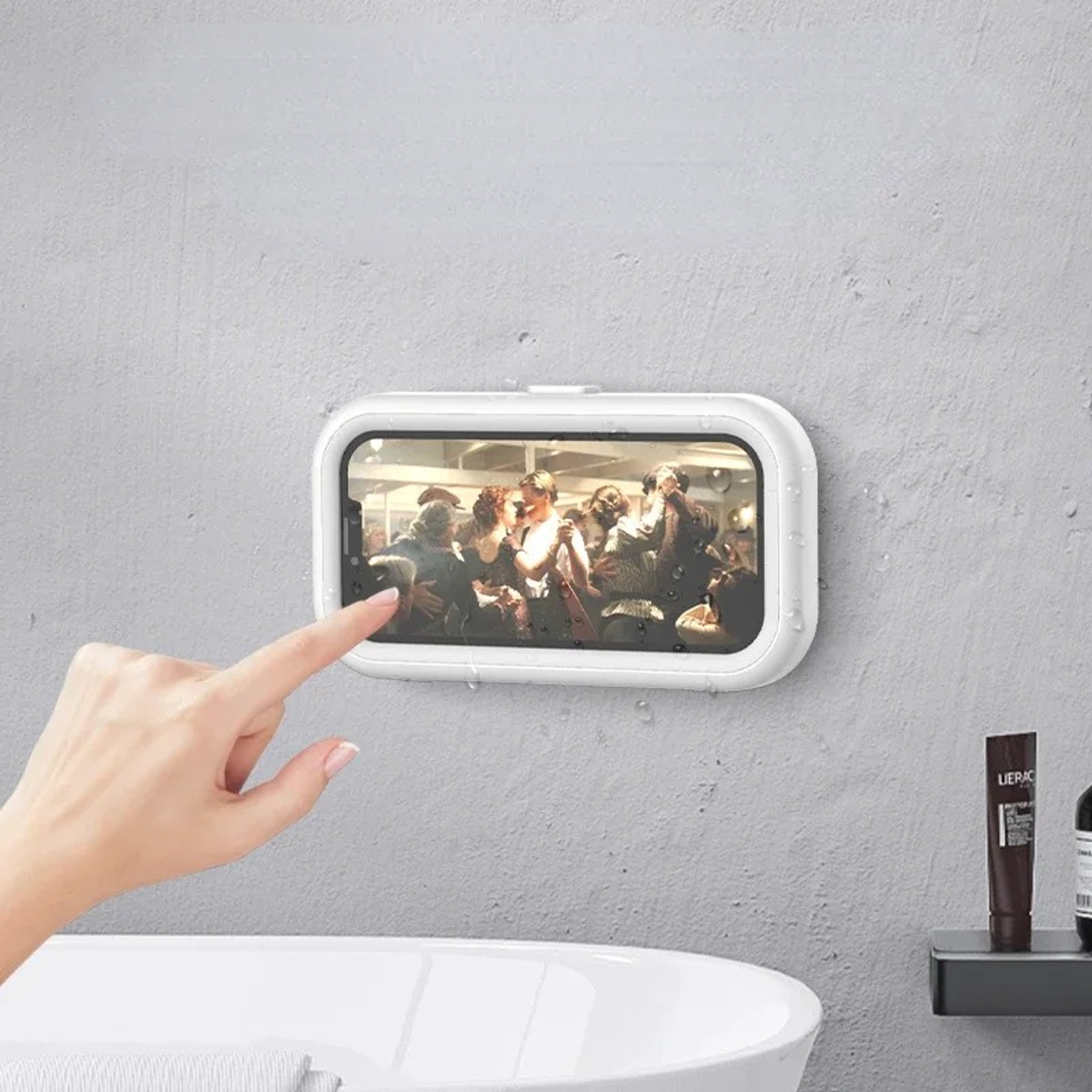 shop Waterproof phone holder for shower