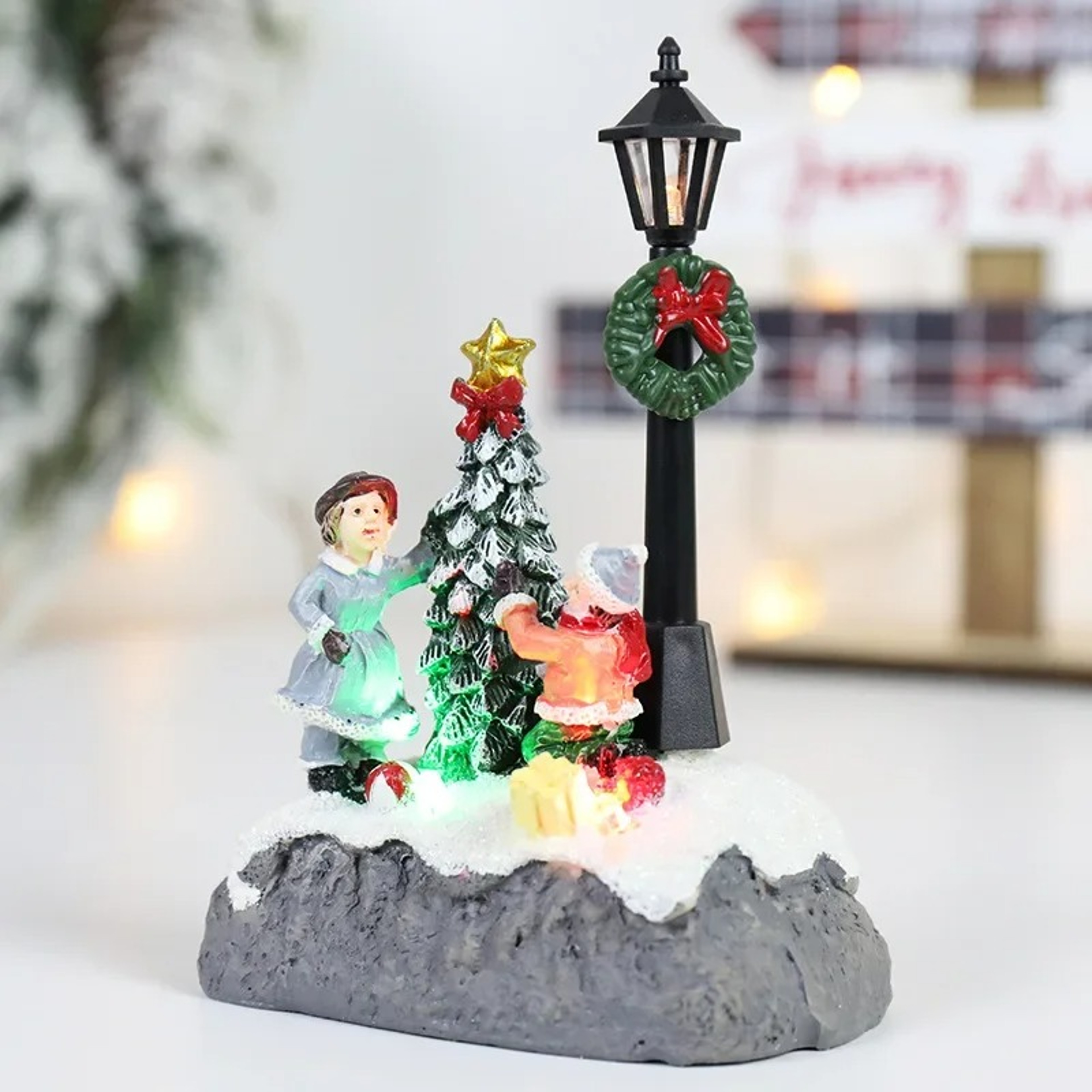 Snowman Street Light Decorations