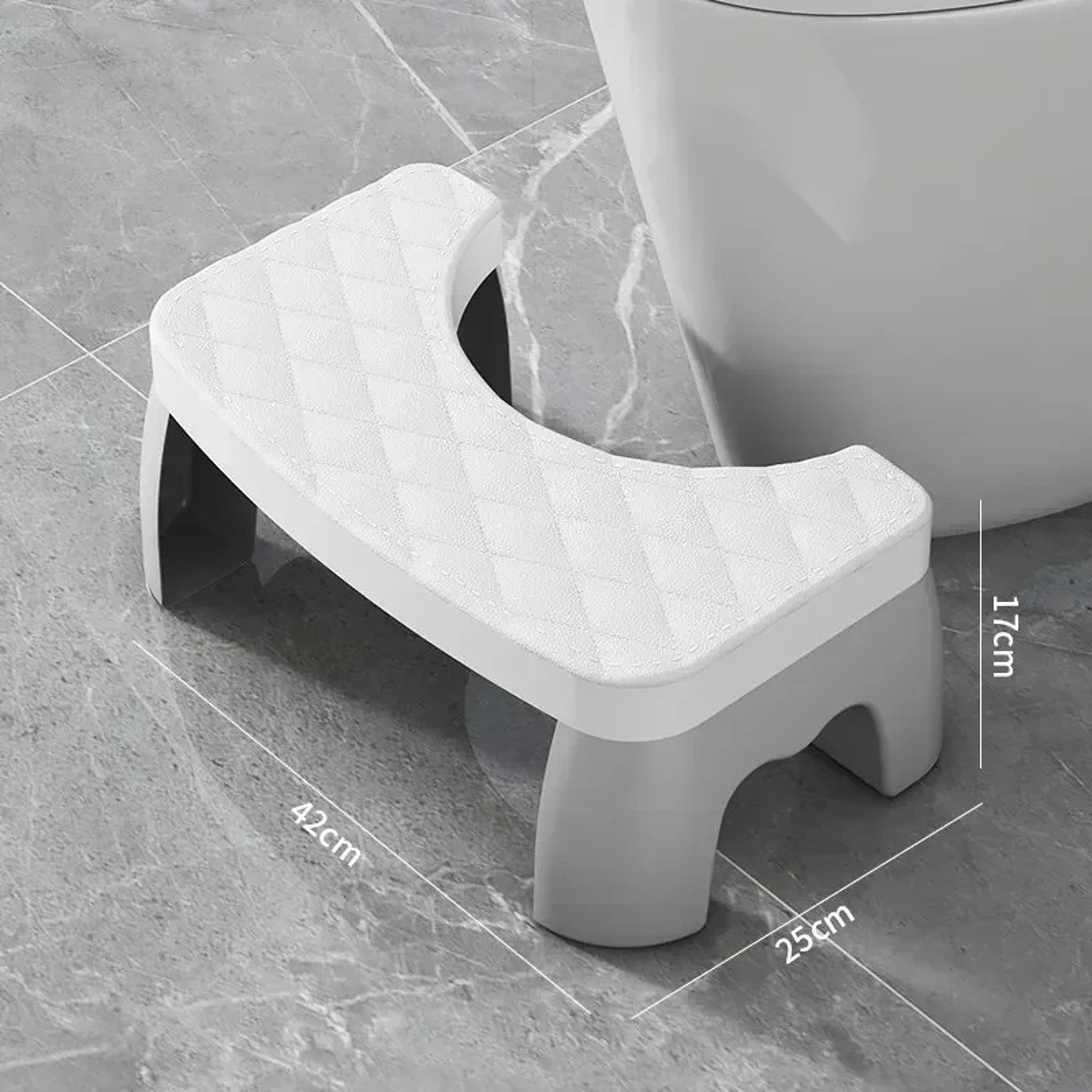 Portable NonSlip Toilet Squat Stool For Adults  Foldable  Removable Seat 6
