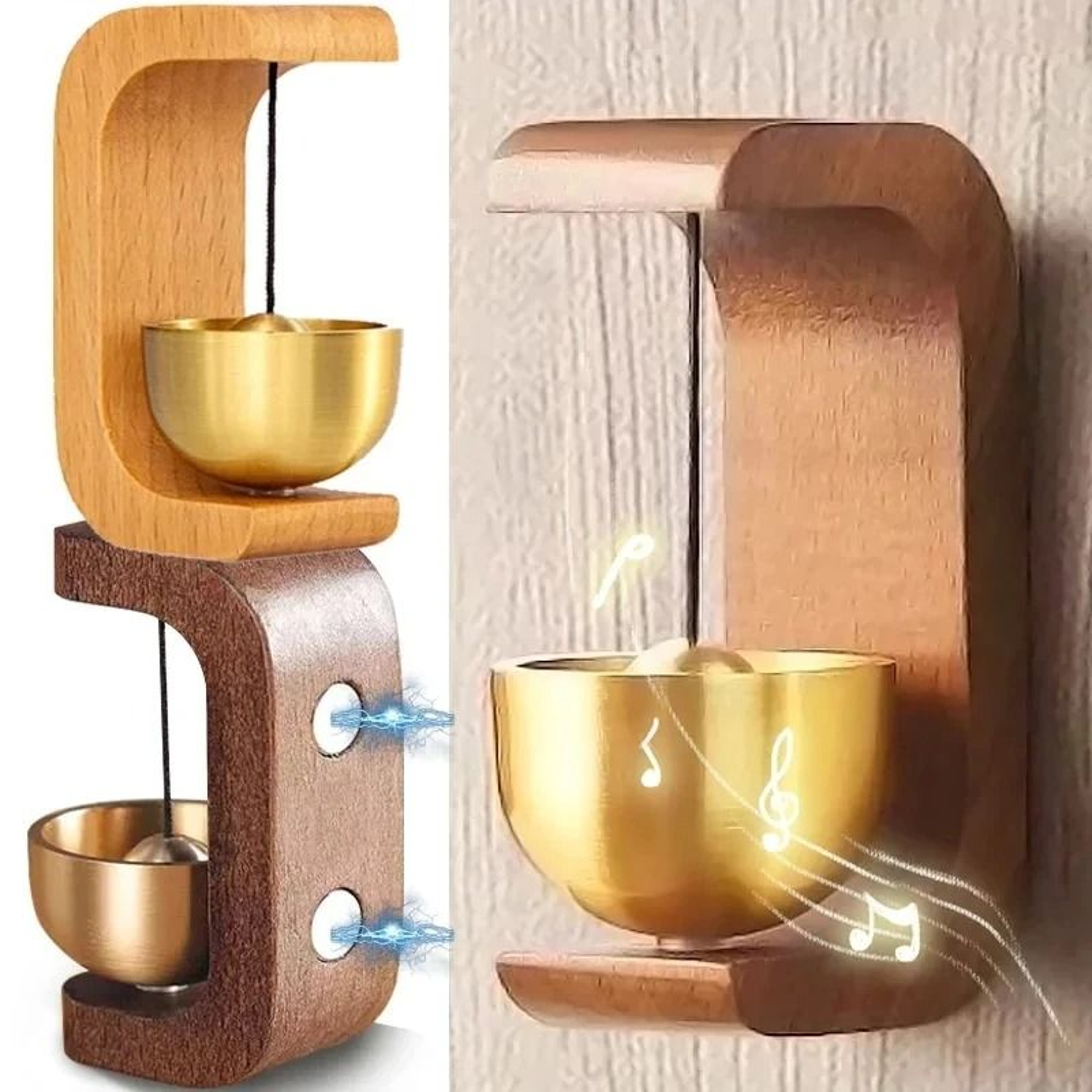 Modern entrance doorbell decor