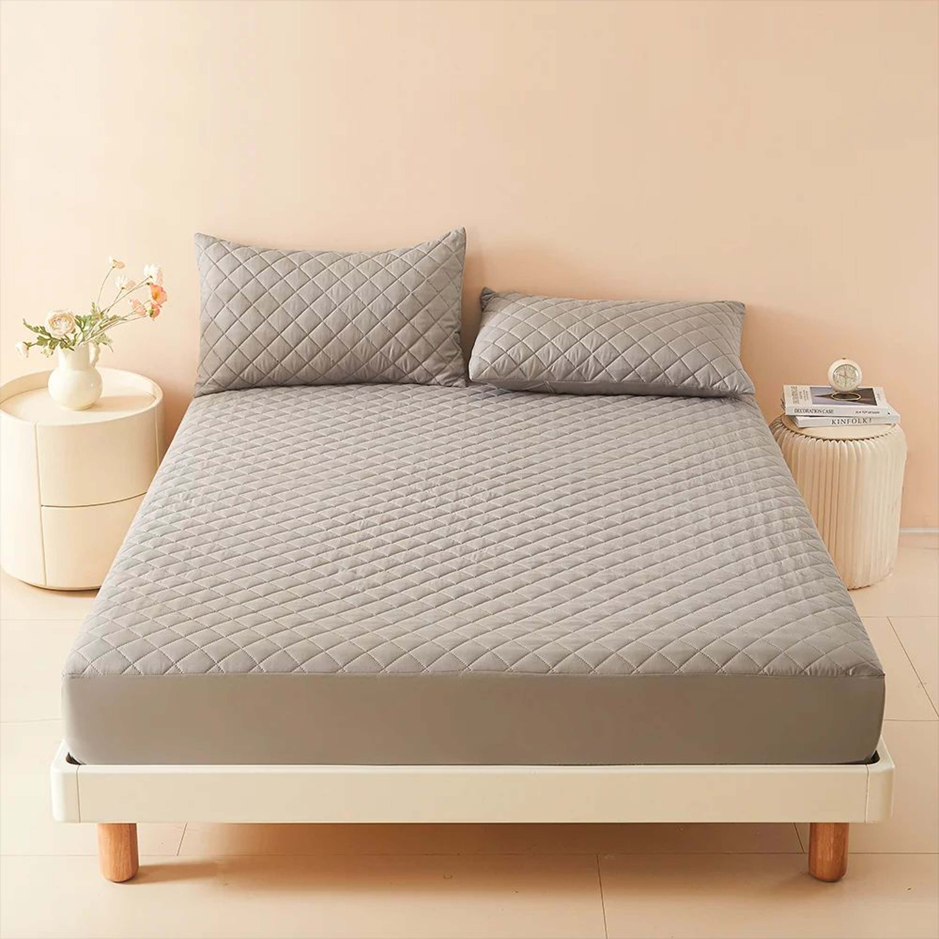 3D Air Fabric Thick Mattress Cover Waterproof Mattress Protector Soft  Breathable Fitted Bed Sheet  5