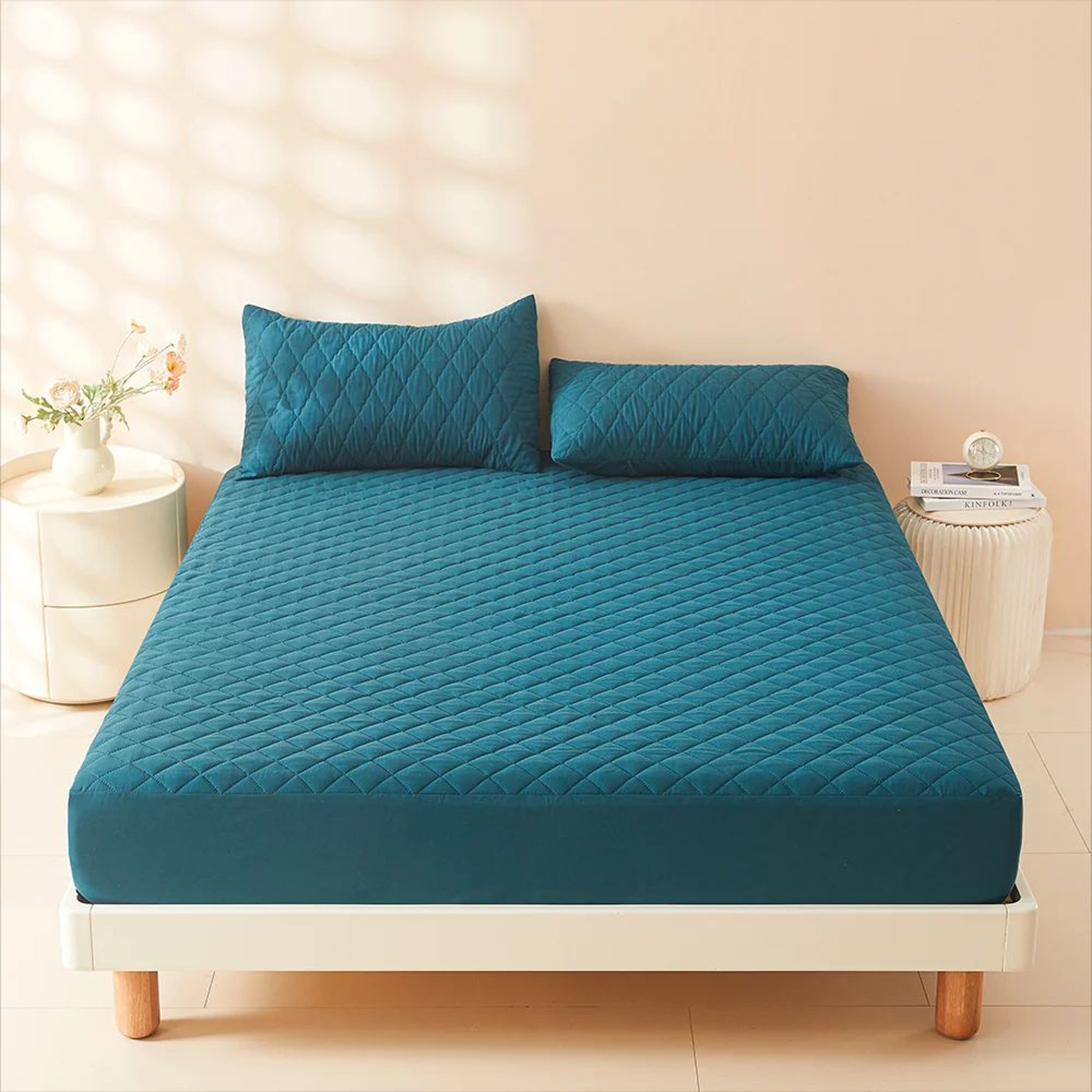 3D Air Fabric Thick Mattress Cover Waterproof Mattress Protector Soft  Breathable Fitted Bed Sheet  7