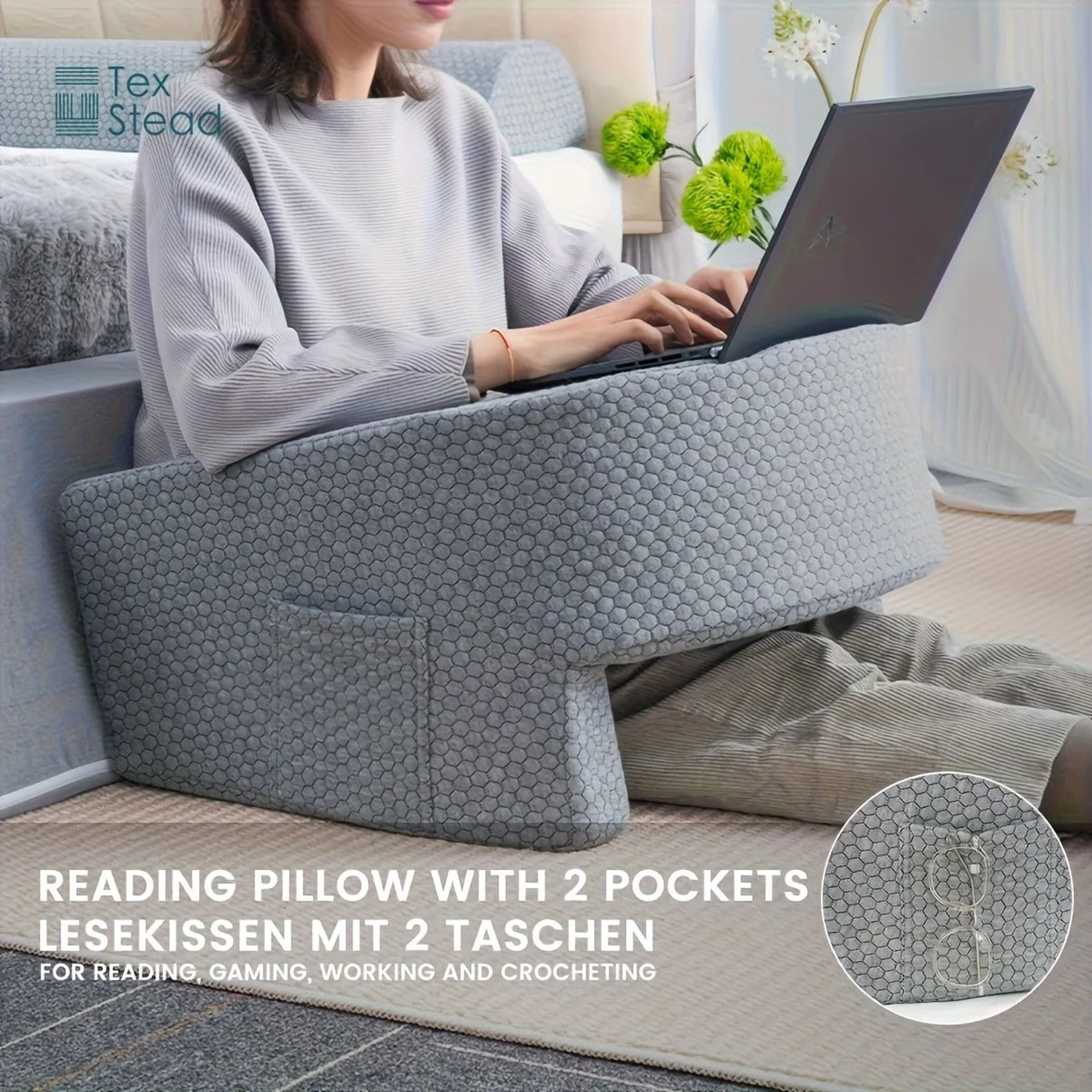 ComfyArm Desk Pillow Ergonomic Support  Plush Comfort 5