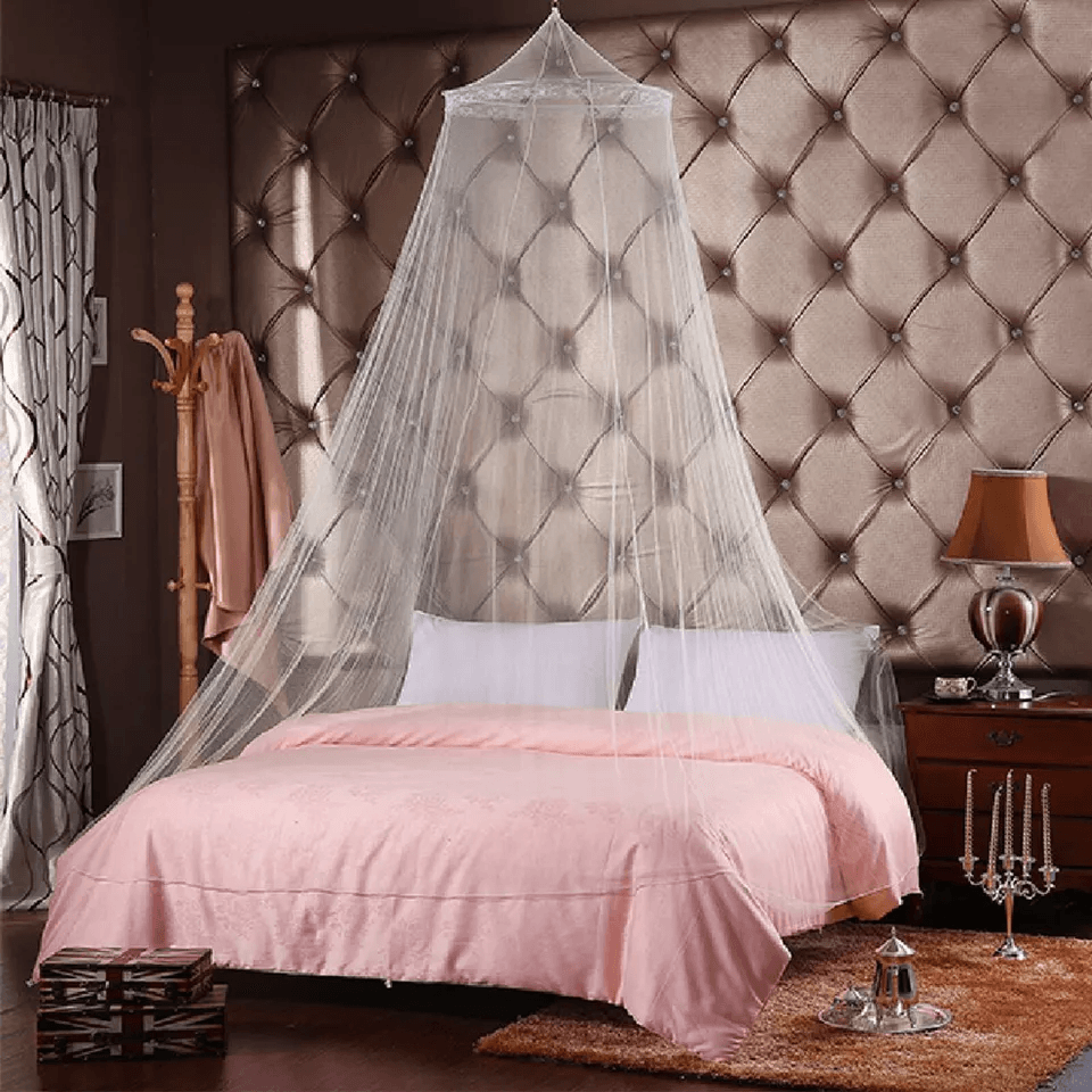 Mosquito Net Canopy Dome For Small  Queen Bed Fly Insect Protection Mesh Curtain For Bedroom Decora 3