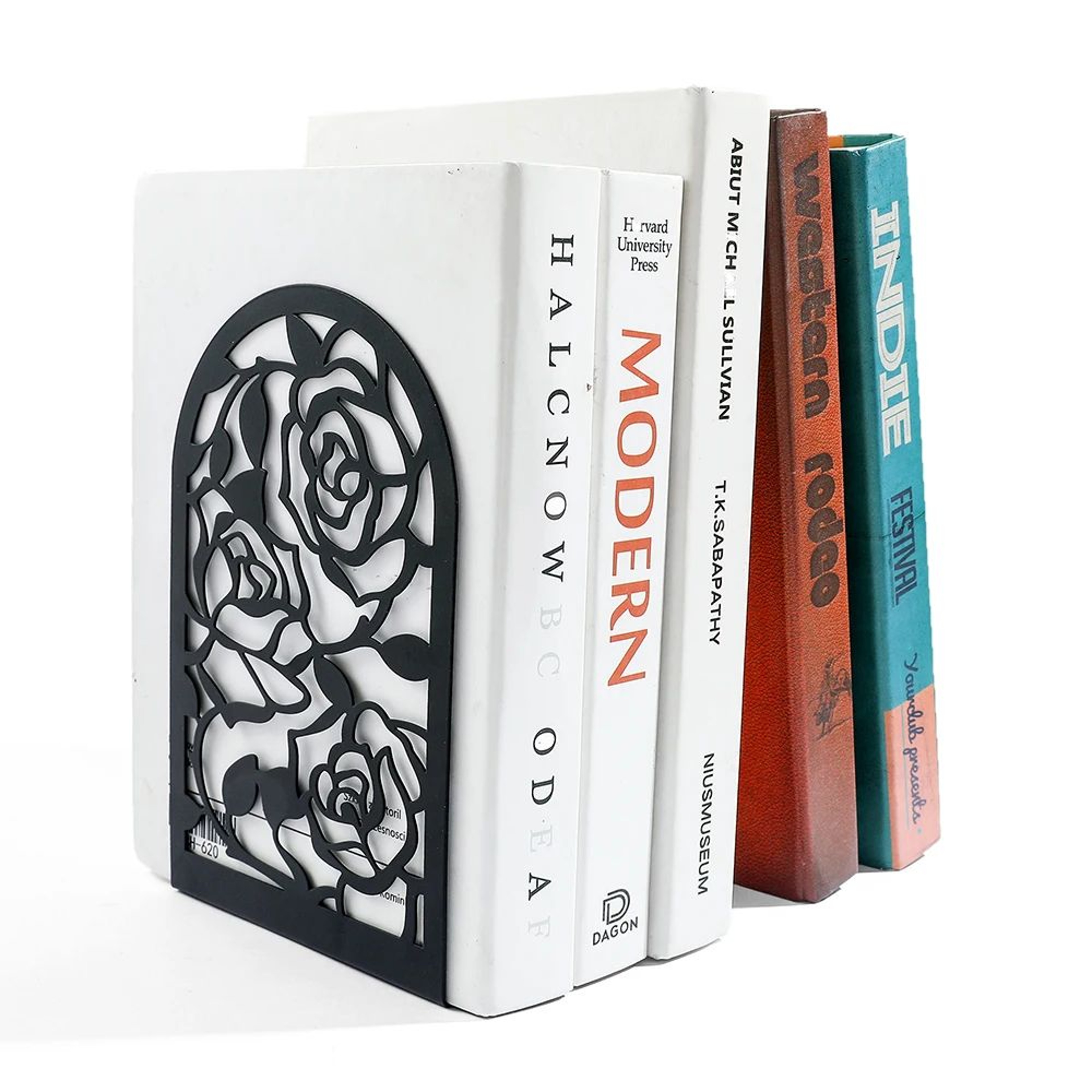 Style Rose Book Ends For Book Lovers Heavy Duty Bookend For Home  Office Book Rack Holder Gift For  3