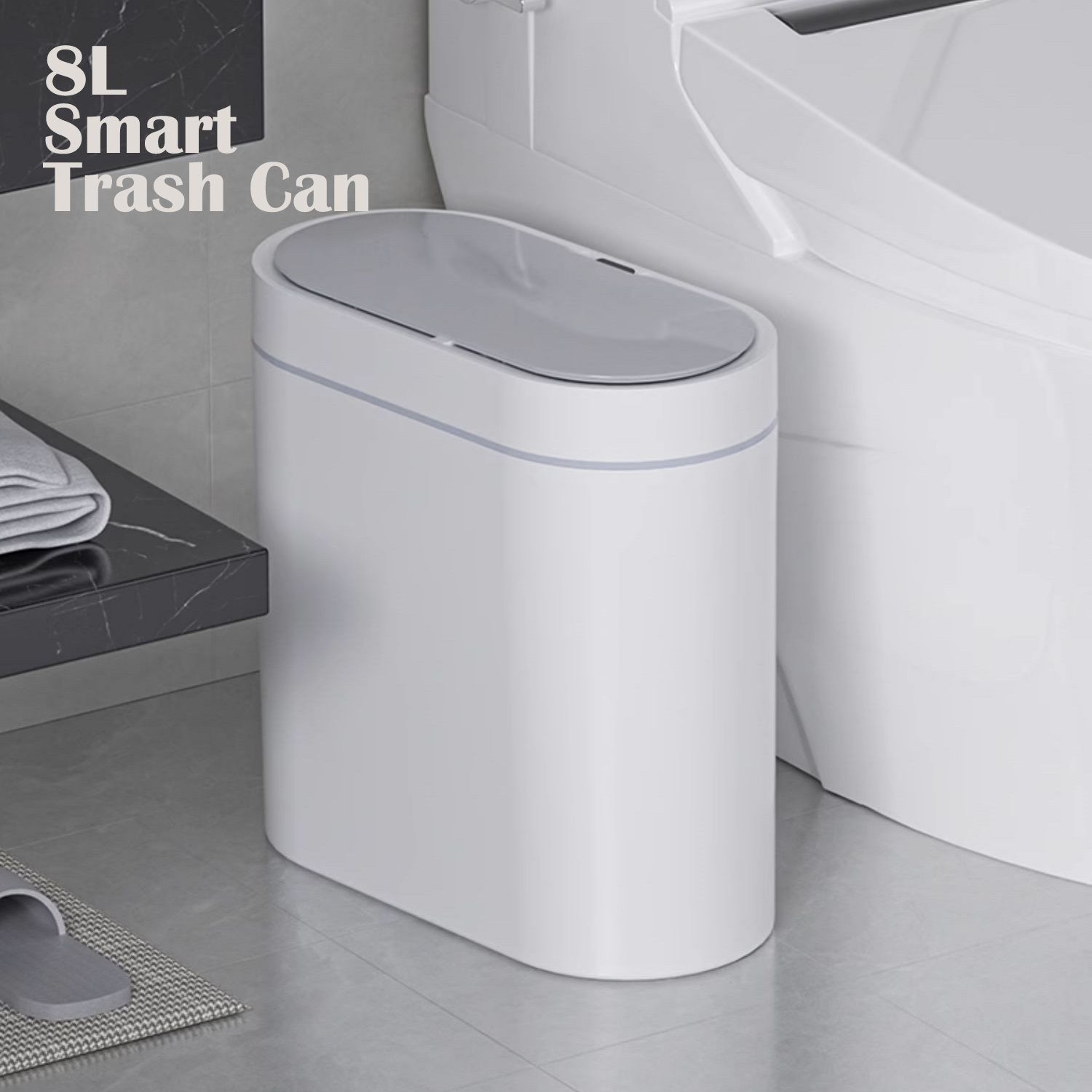 Automatic Smart Trash Bin Waterproof Silent Odorless Narrow Garbage Can For Kitchen Bathroom And To 6