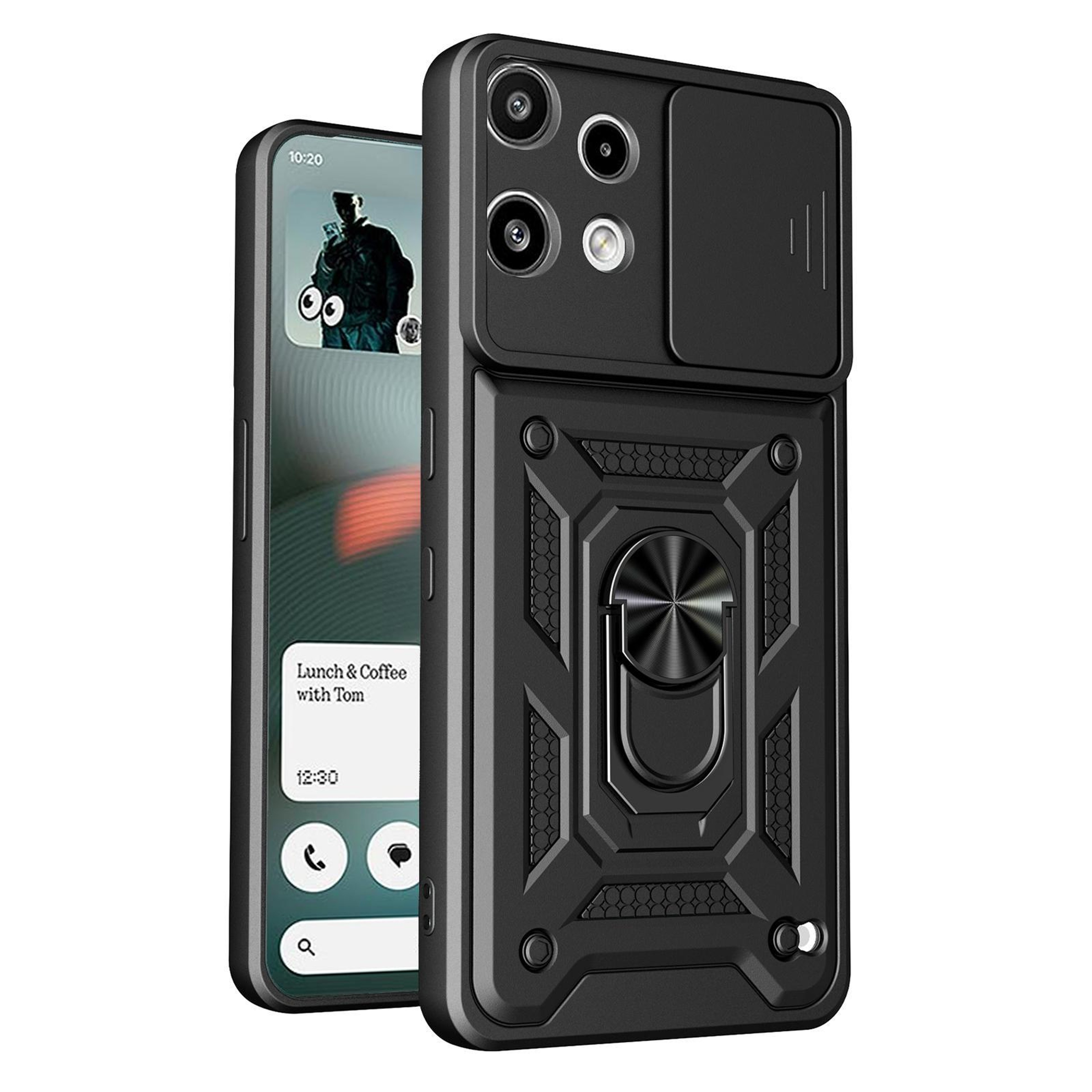 For Nothing Phone 3a Lite Sliding Camera Cover Design TPUPC Phone CaseBlack 0