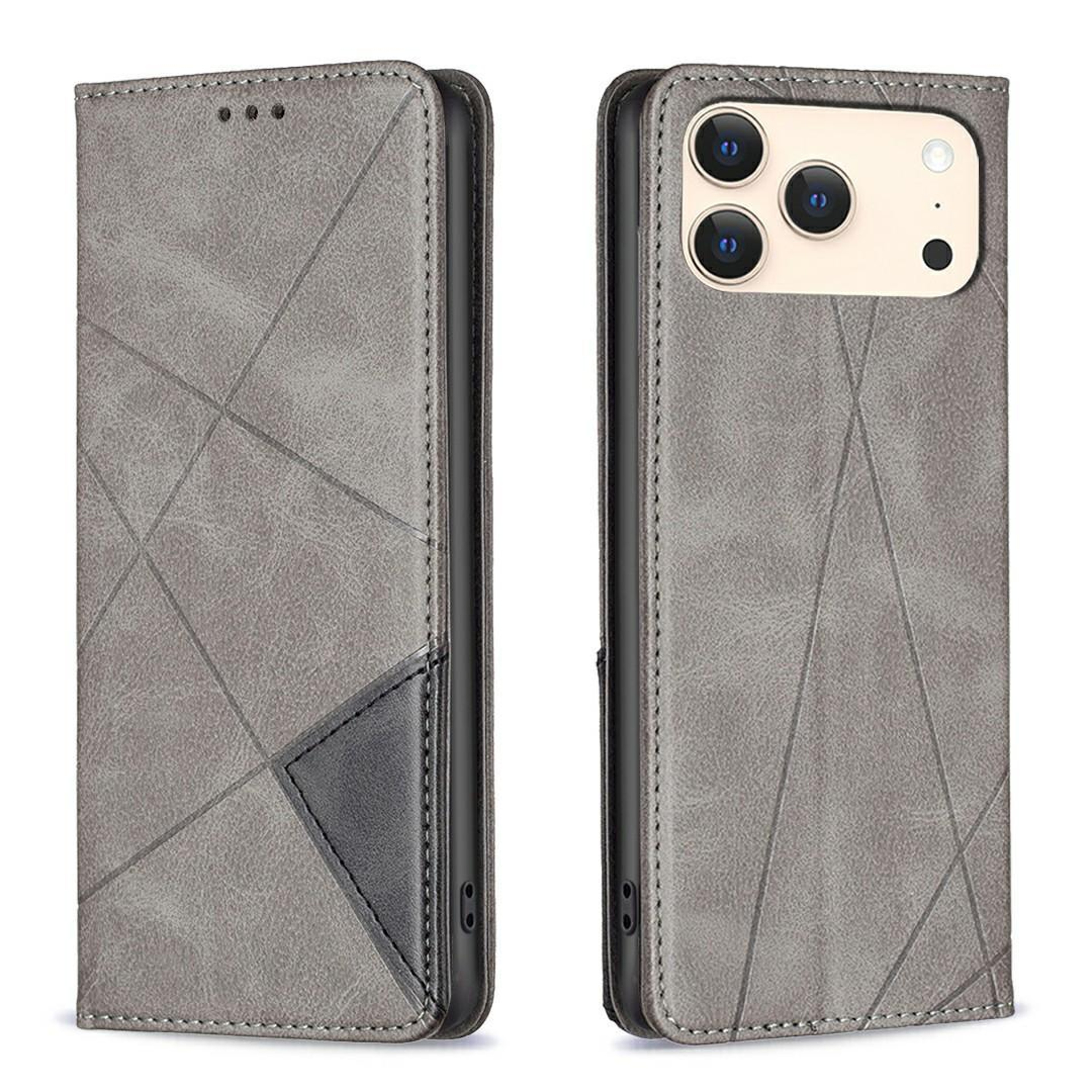 MagSafe Wallet Leather Case For IPhone 17 Pro  17 Pro Max With Card Holder And Kickstand 10