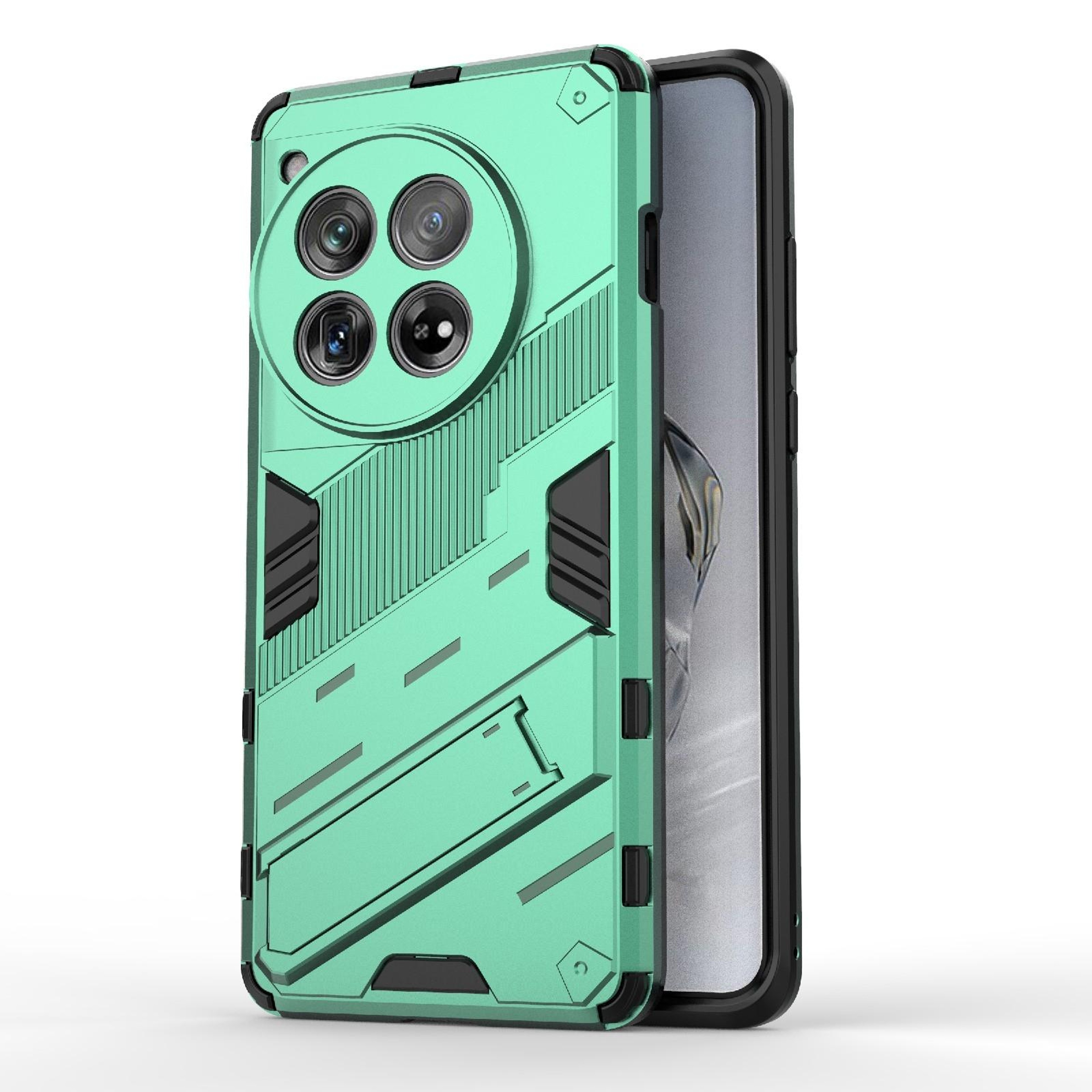 OnePlus 12 5G Rugged Armor Case With Kickstand Shockproof Dual Layer Cover 3