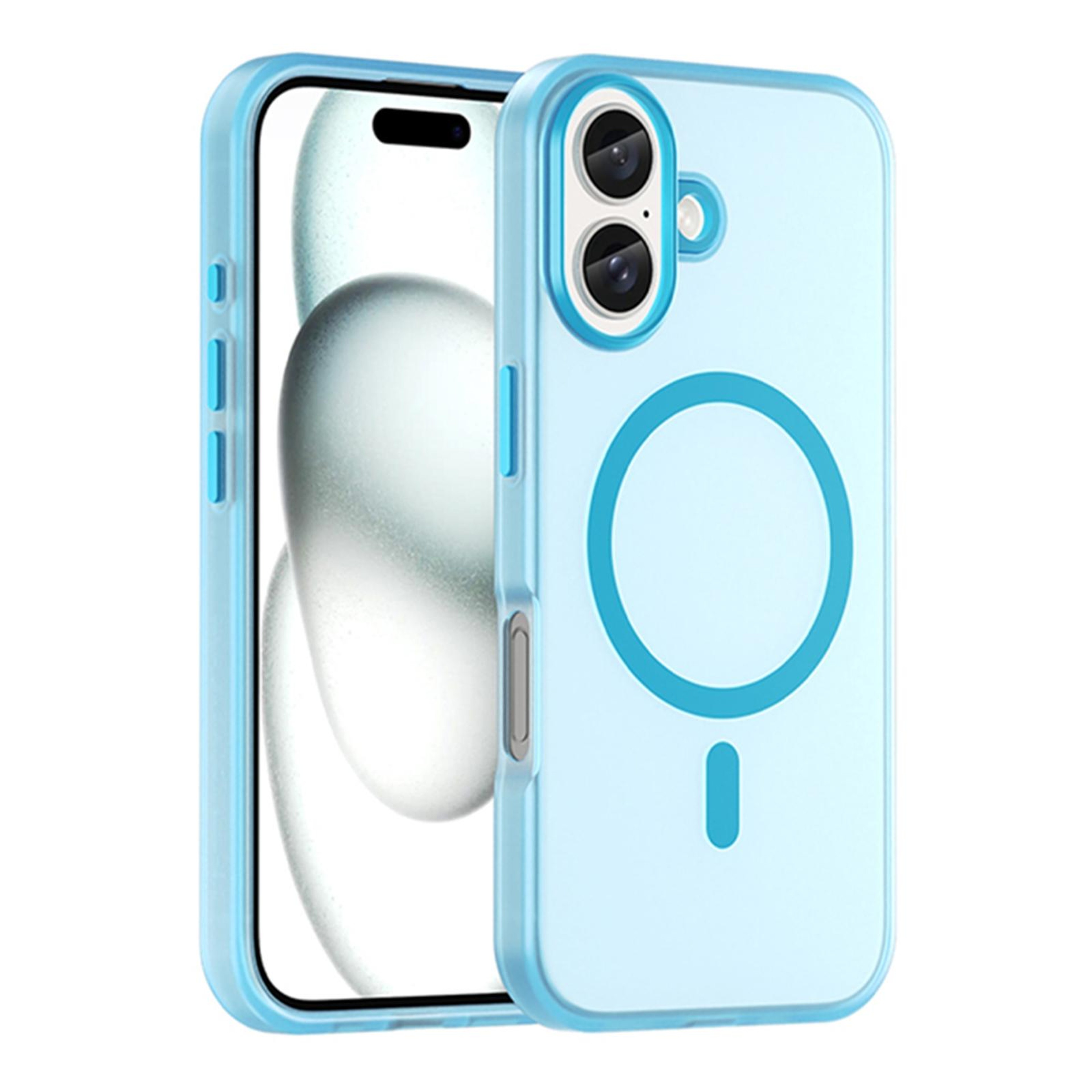 MagSafe Frosted Translucent TPUPC Full Coverage Case For IPhone 16  16 Plus Protection 5