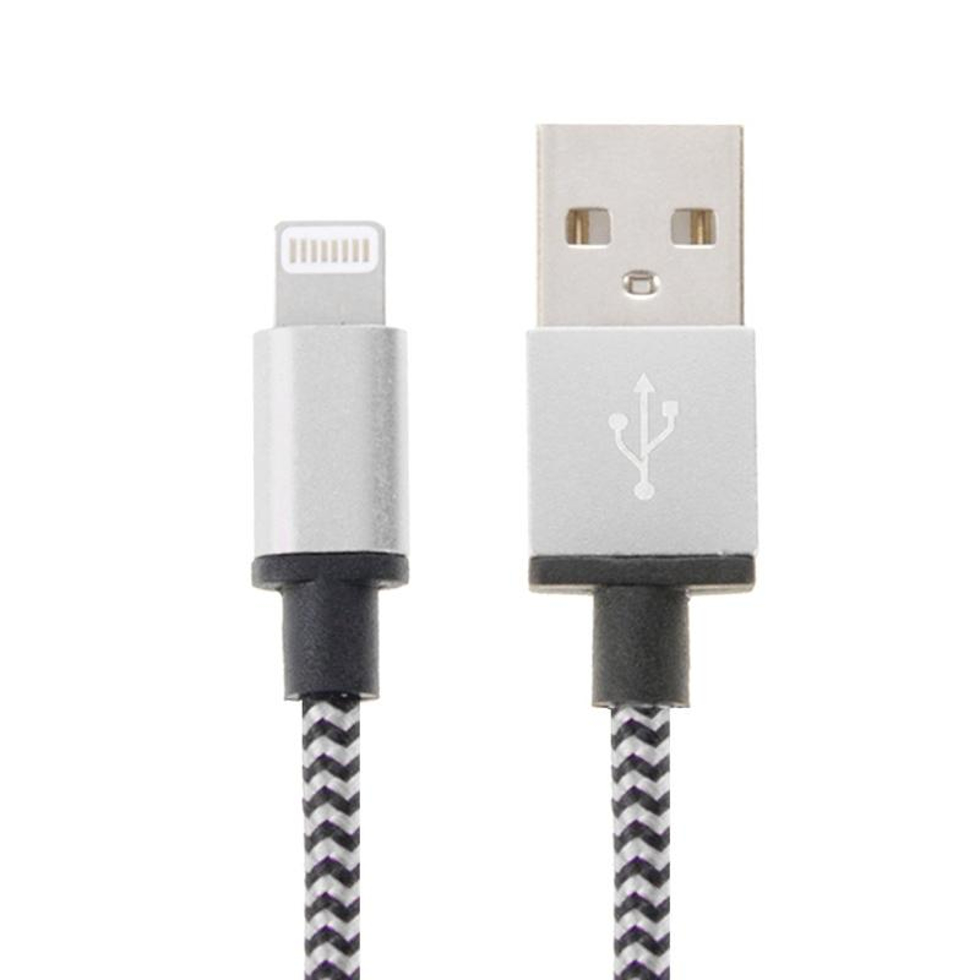 2m Braided Lightning Charging Cable Durable iPhone Fast Sync USB Cable – view 1