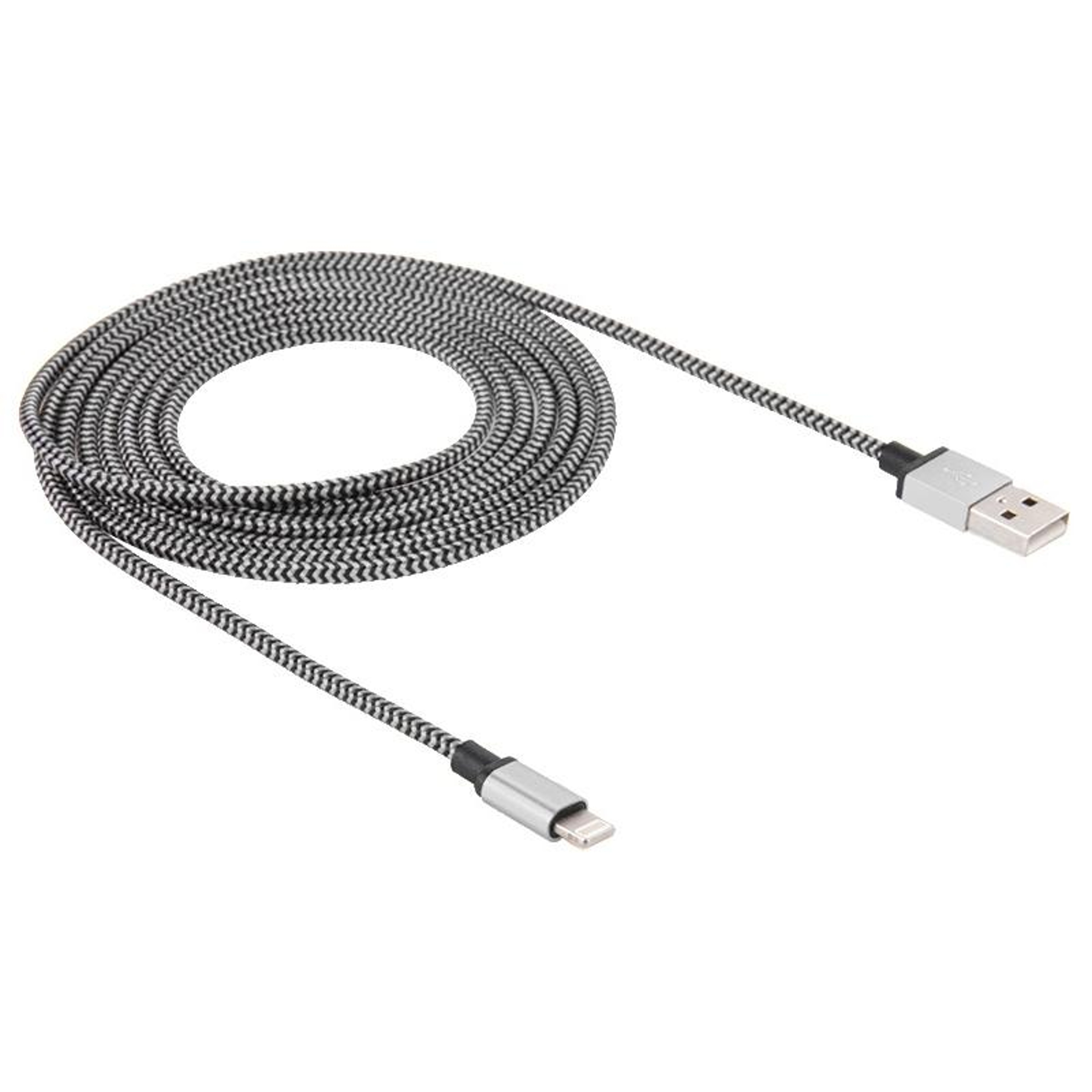 2m Braided Lightning Charging Cable Durable iPhone Fast Sync USB Cable – view 2