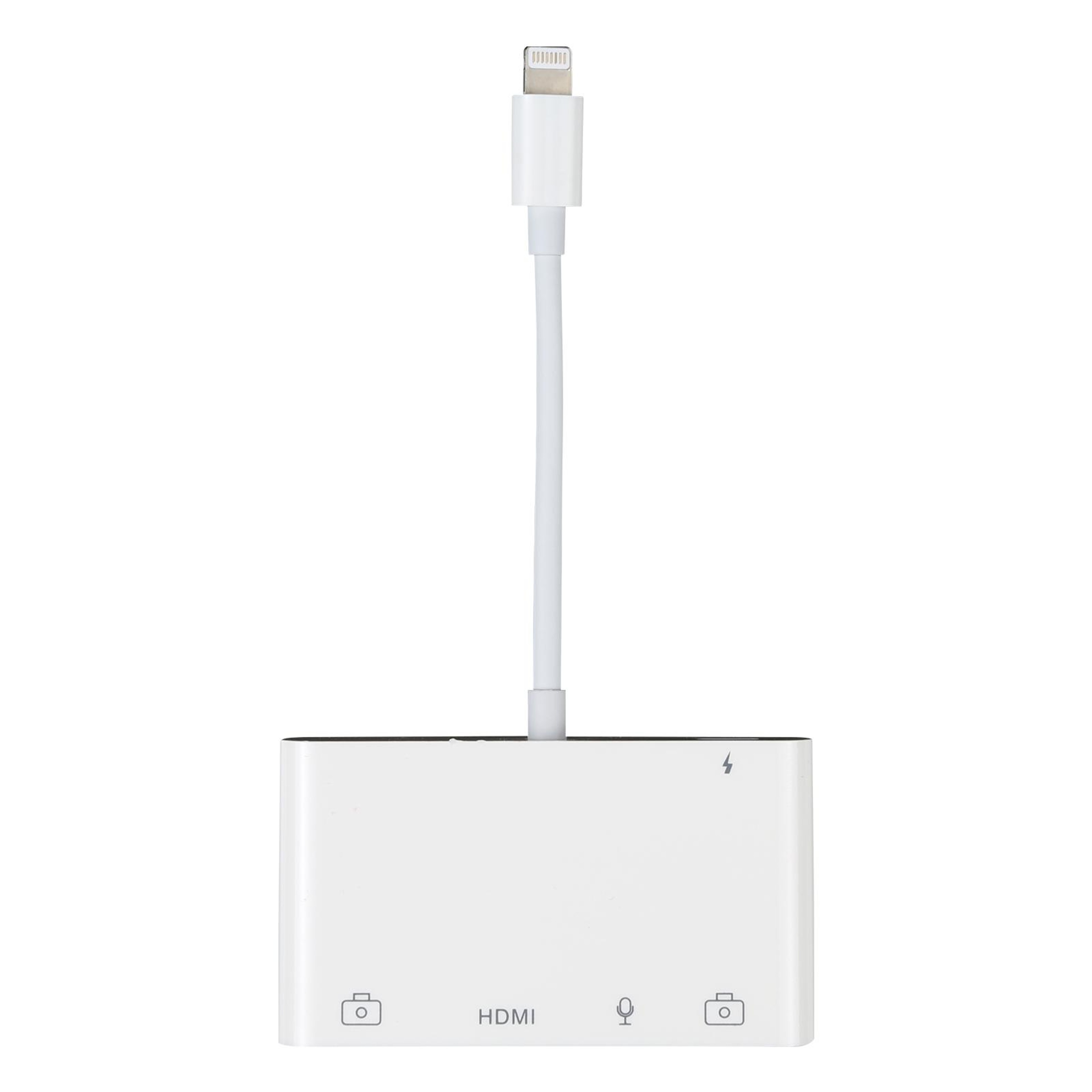 4 in 1 Lightning to HDMI Adapter with USB AUX OTG Cable for iPhone iPad 1080P Screen Mirroring – view 2