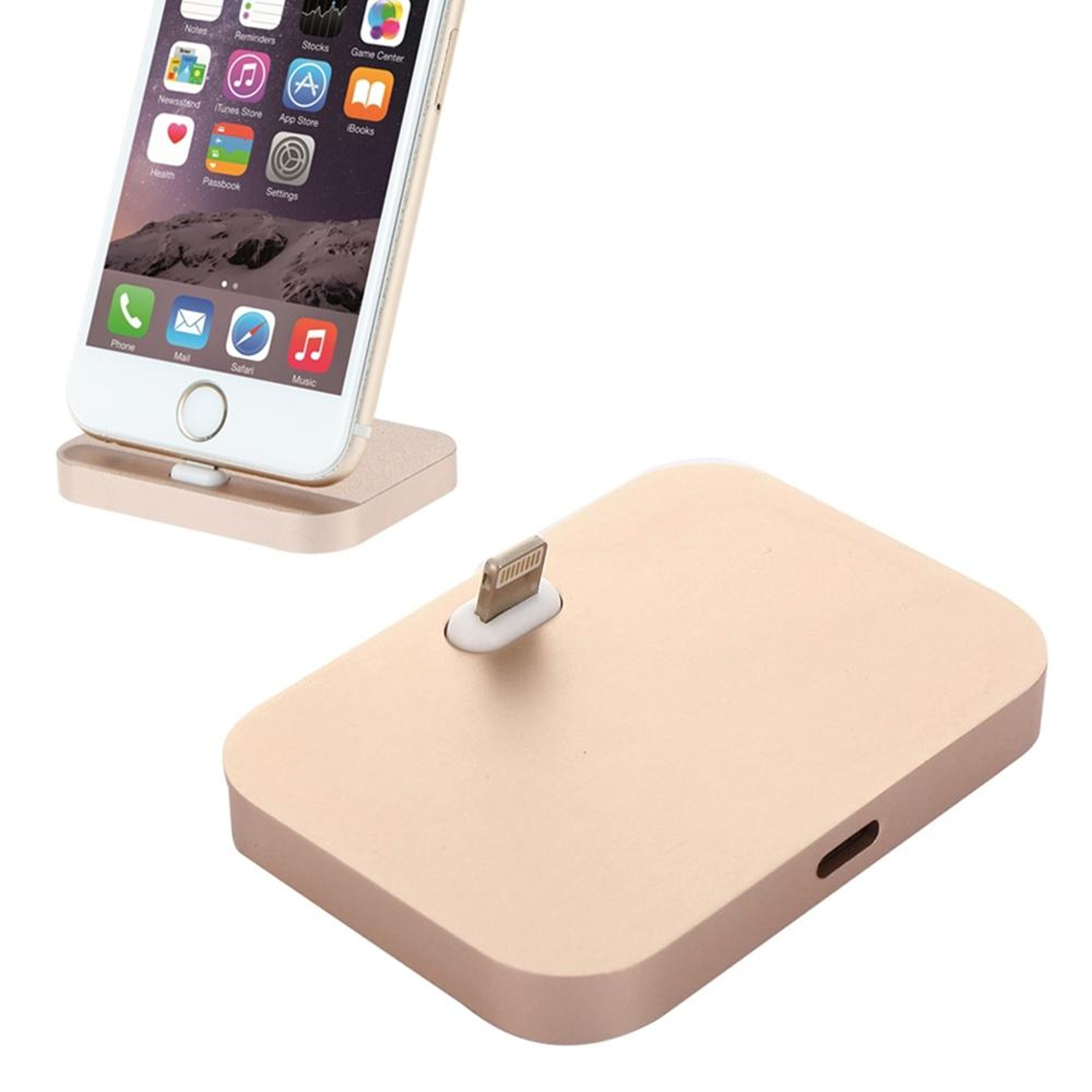 Aluminum iPhone Lightning Charging Dock Stand Station – 8 Pin Charging Dock for Desk Use – view 10