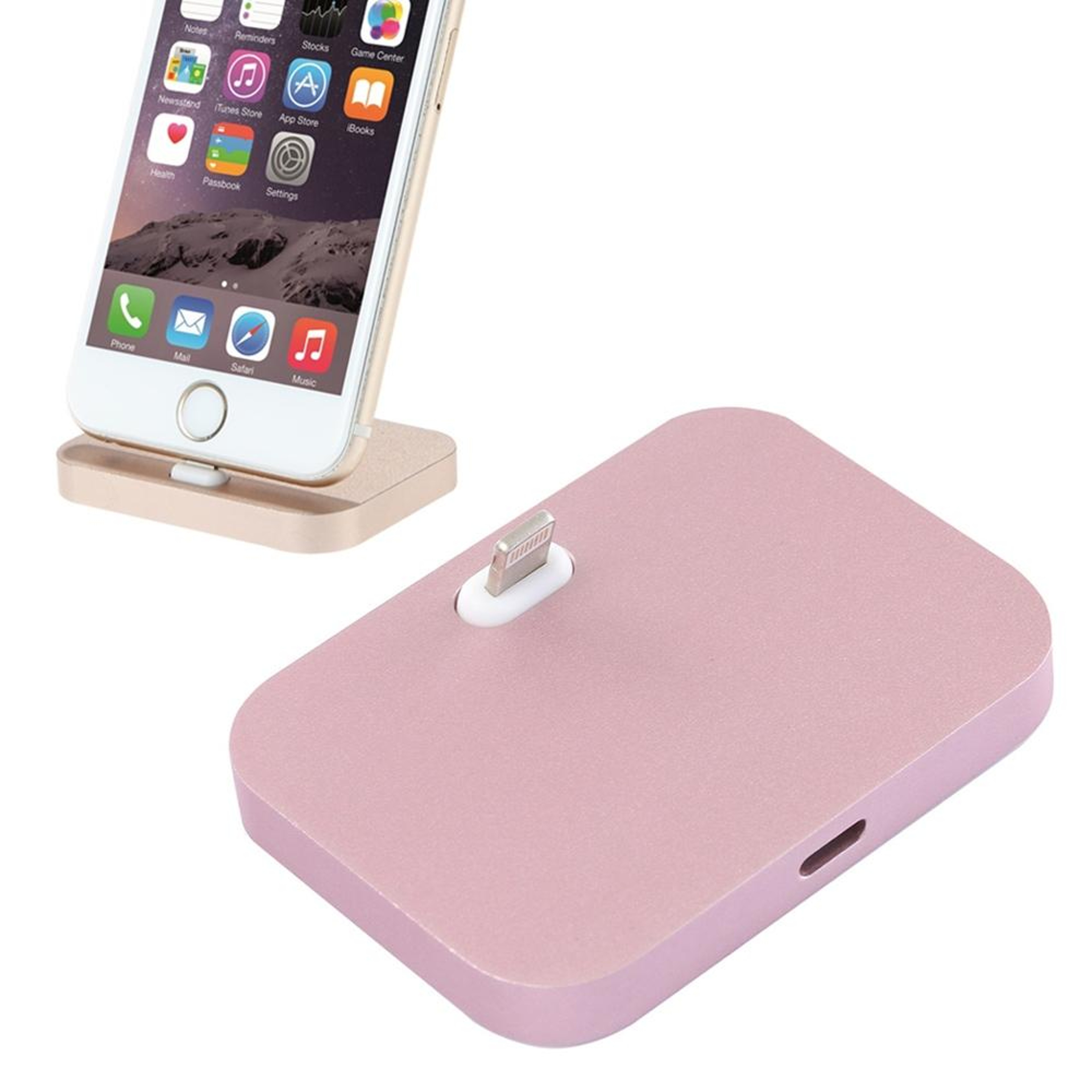 Aluminum iPhone Lightning Charging Dock Stand Station – 8 Pin Charging Dock for Desk Use – view 12