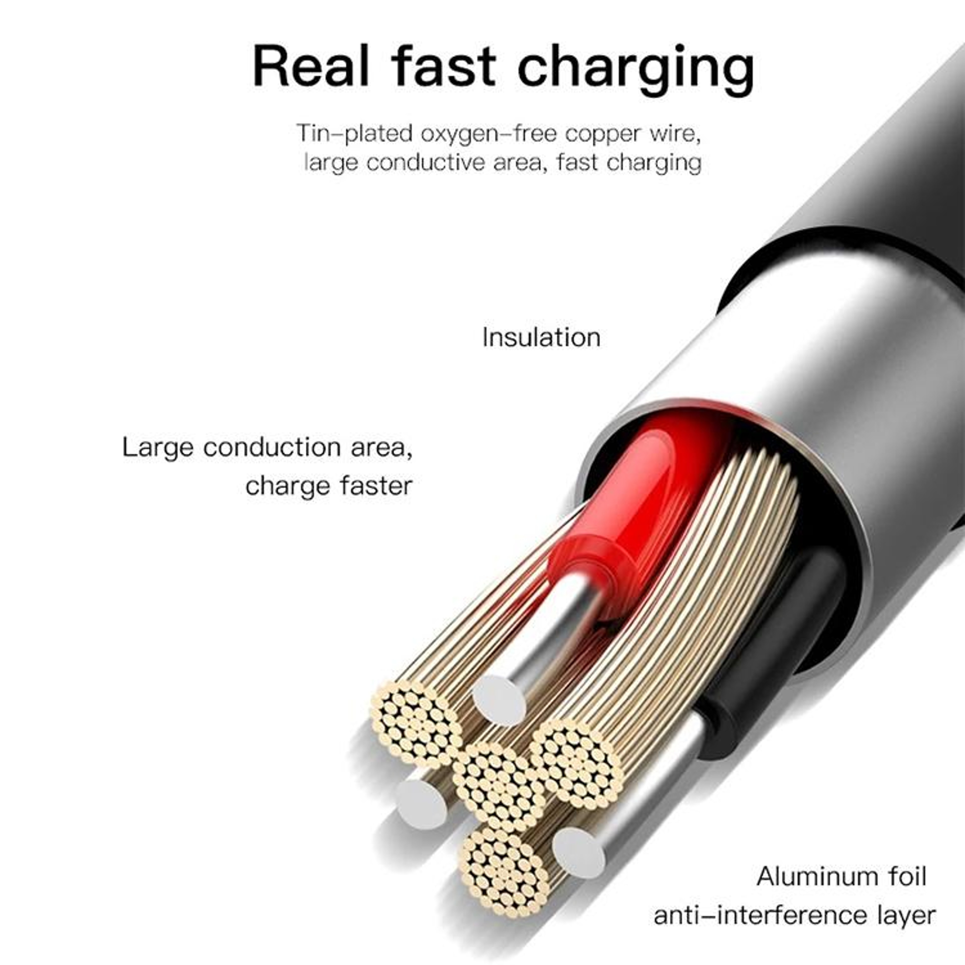 20cm USB 2.0 to 8 Pin Lightning Charging & Data Cable – Compact iPhone Sync Cord – view 3
