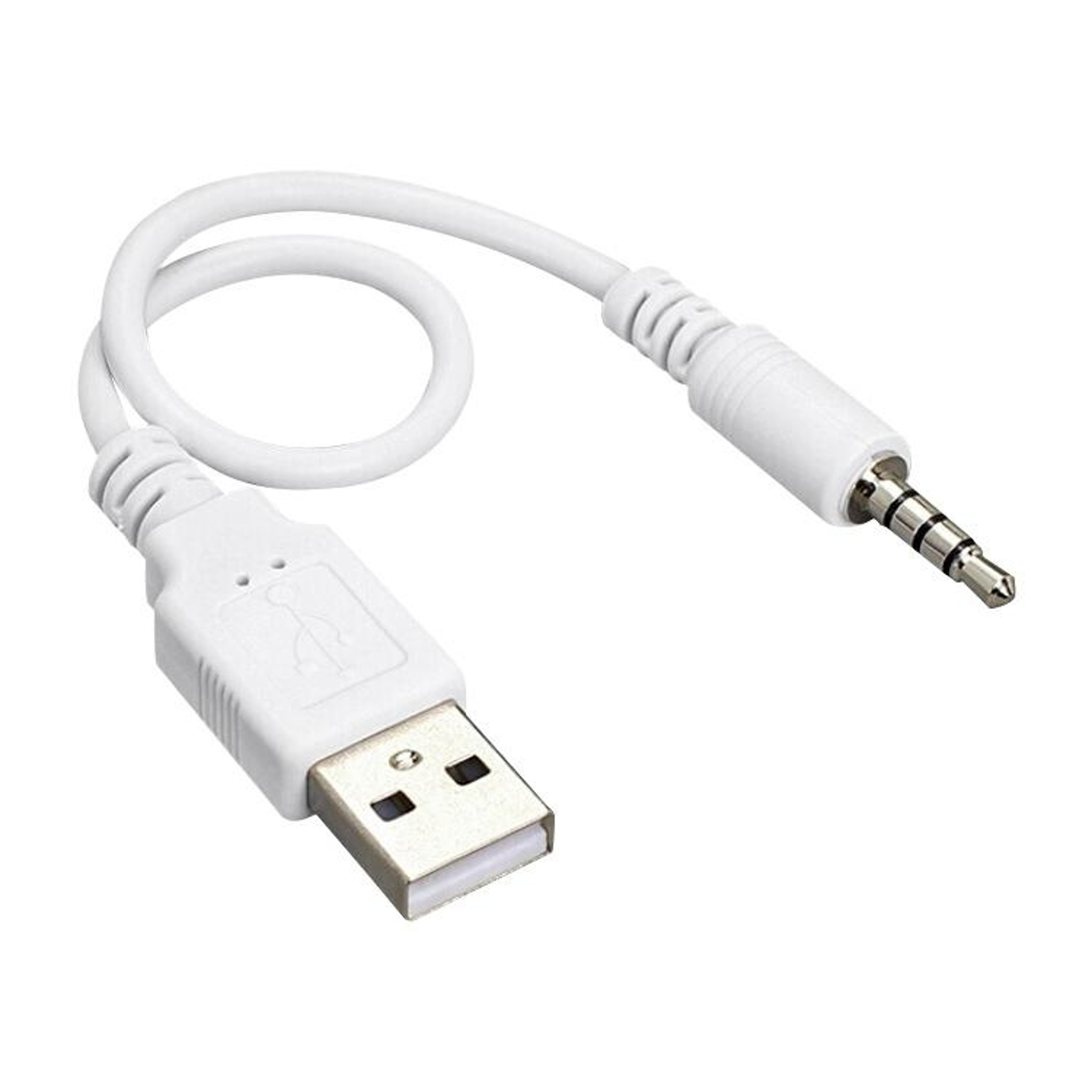 USB to 3.5mm iPod Shuffle Sync & Charging Cable 15.5cm for 1st 2nd 3rd Gen – view 1