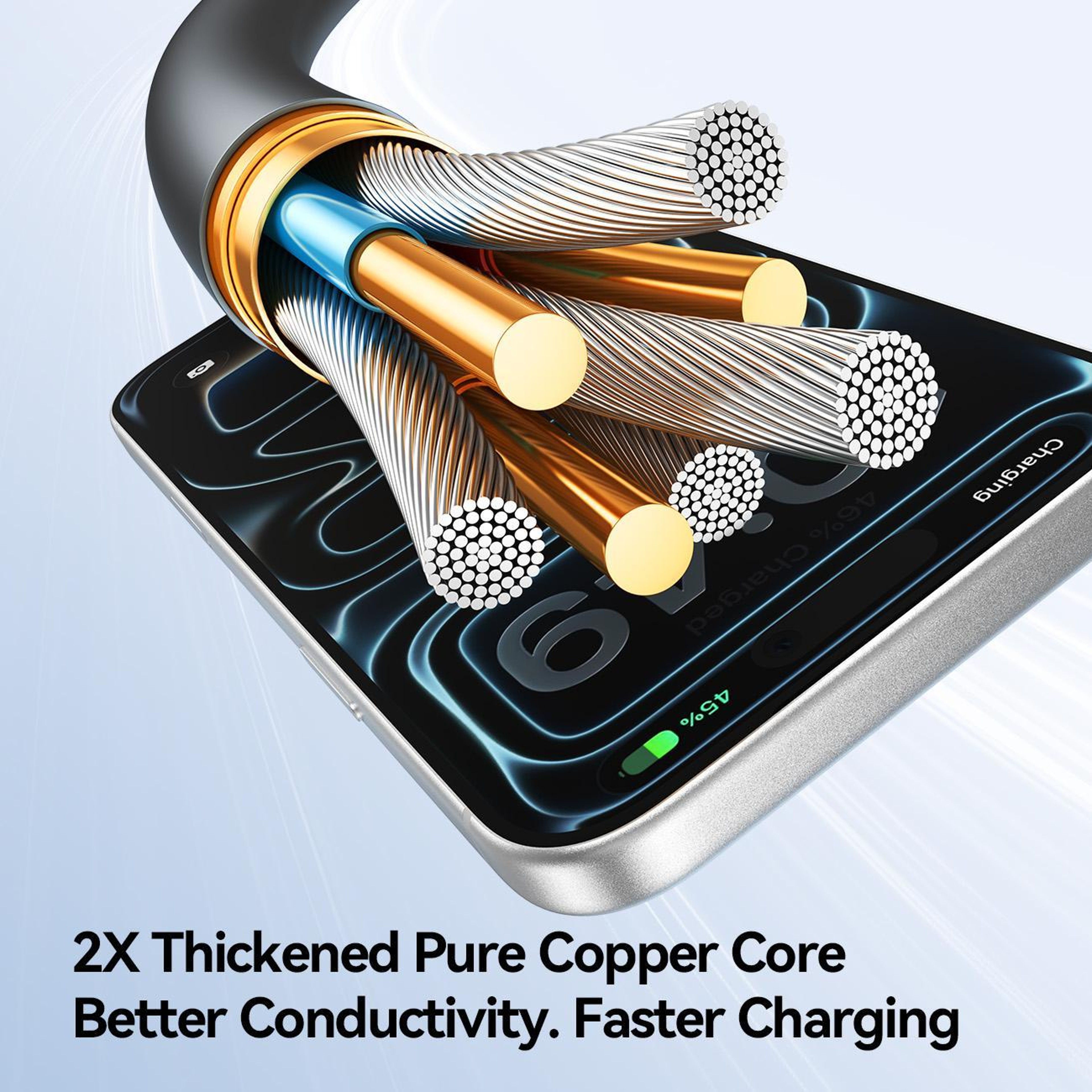 A61 OmniGo 3.5A 3 in 1 Charging Cable USB to Lightning Type C Micro USB Fast Charge – view 4