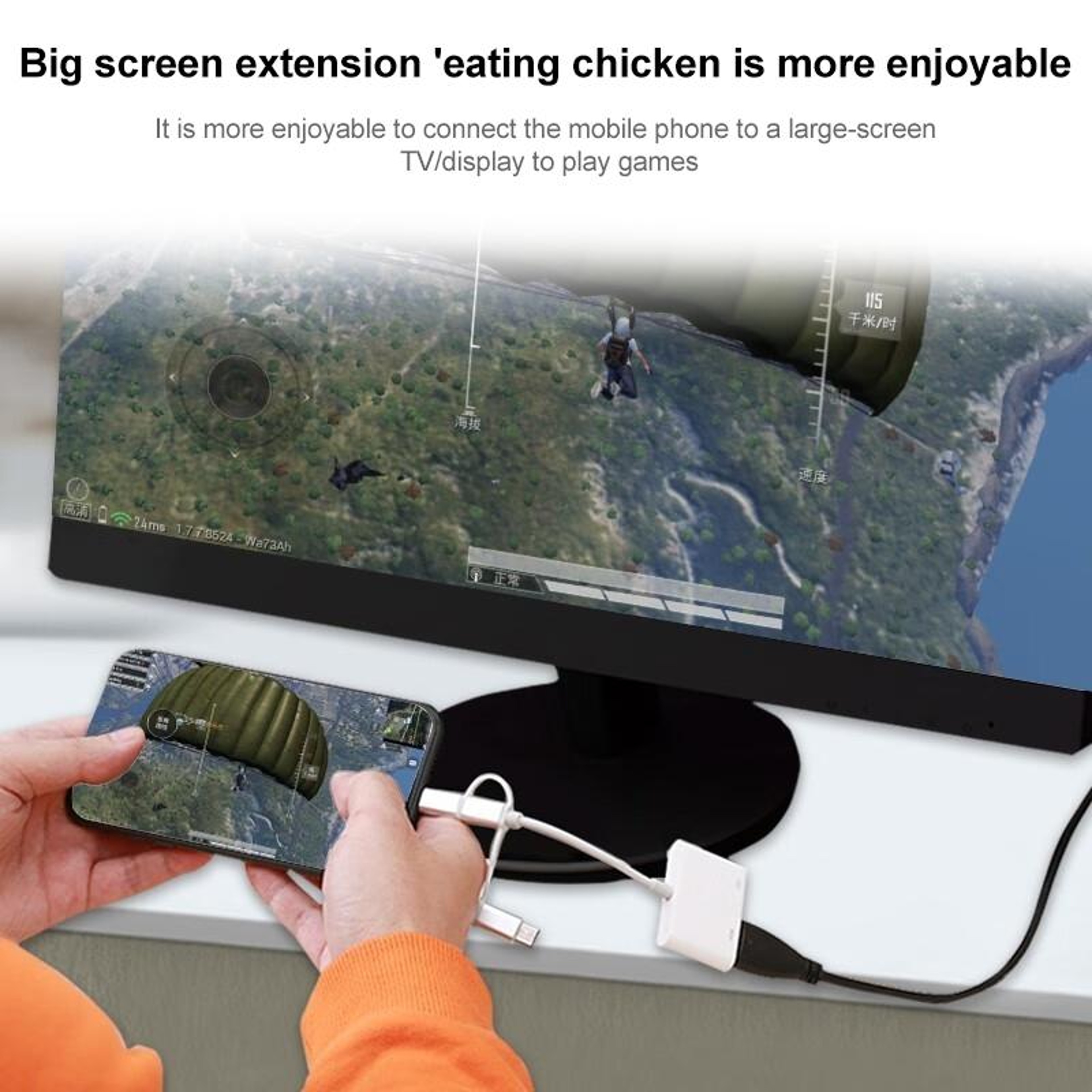A18 Pro 3 in 1 USB C iPhone Micro USB to HDMI Adapter Screen Mirroring Cable for TV Display – view 7