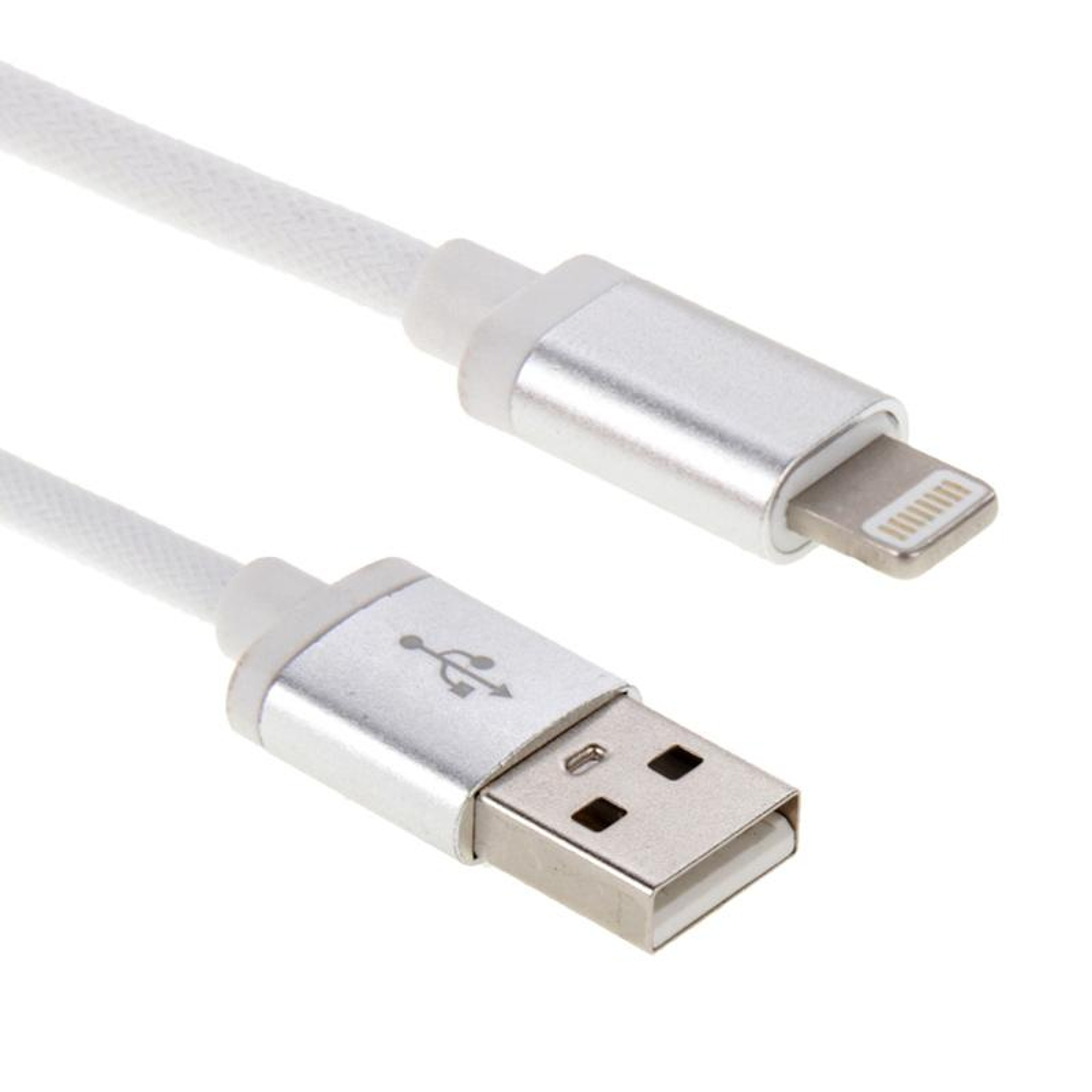 Net Style Metal Head USB to 8 Pin Lightning Charging Data Cable 25cm Short Durable – view 2