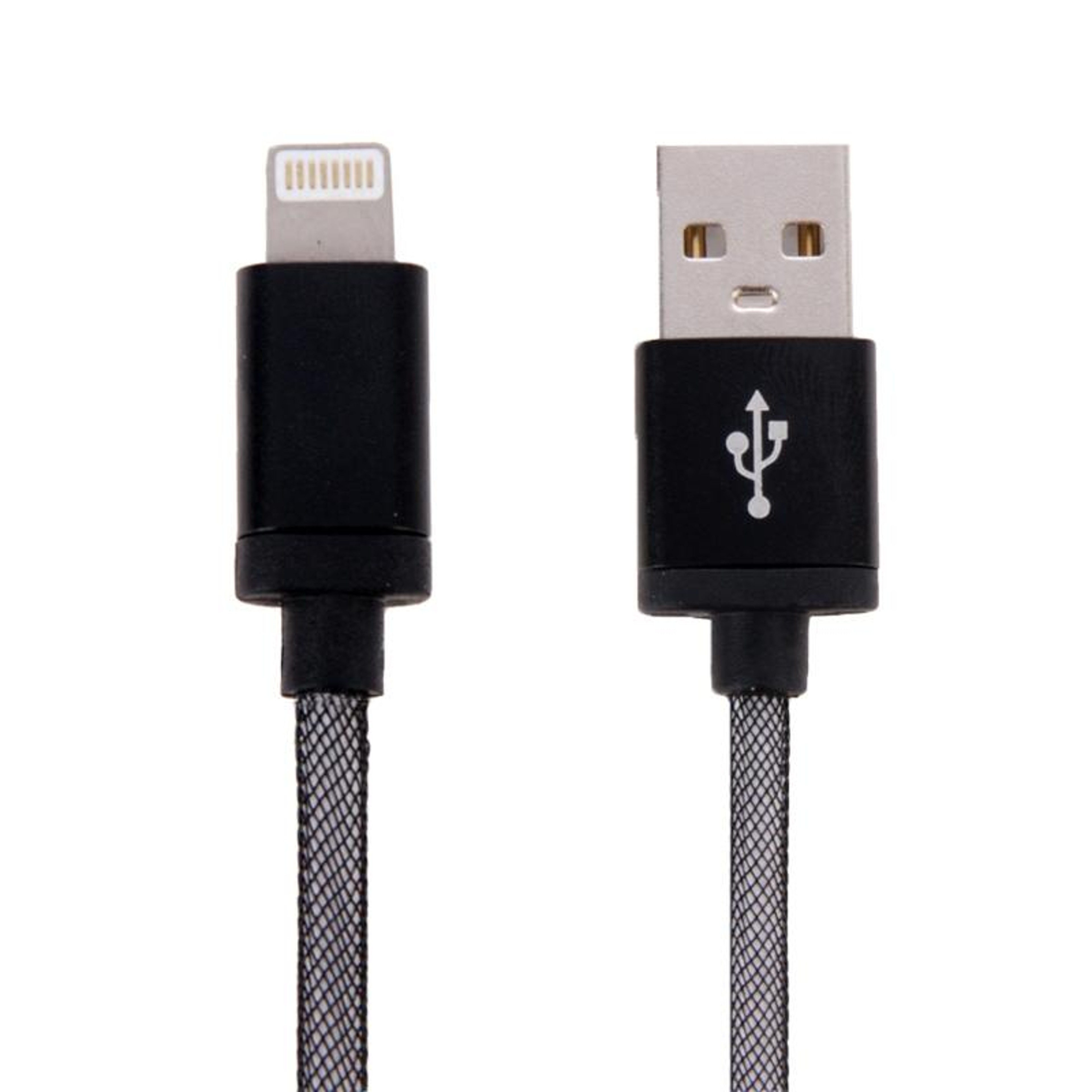 Net Style Metal Head USB to 8 Pin Lightning Charging Data Cable 25cm Short Durable – view 12