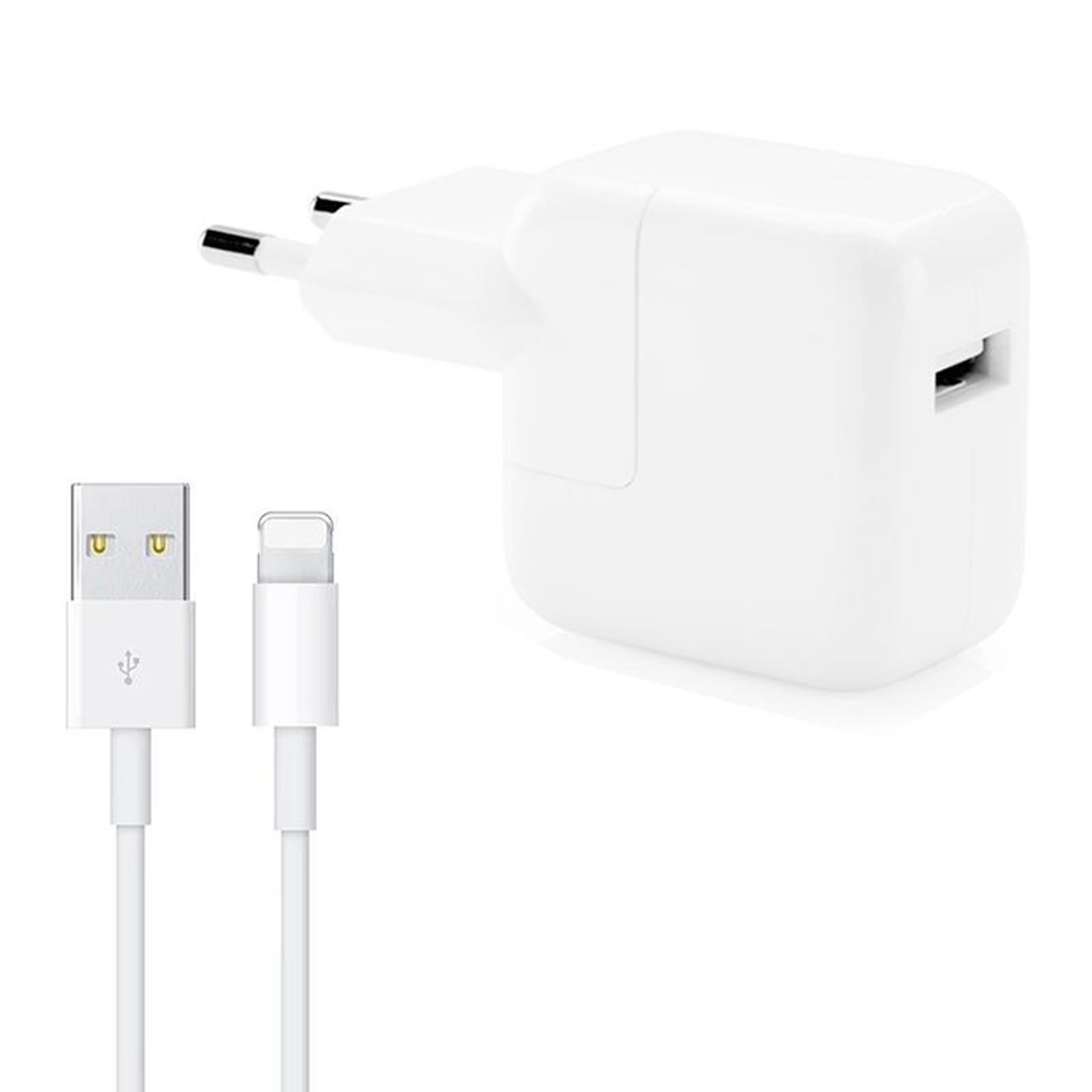 12W USB Charger with 8 Pin Lightning Cable for iPhone iPad  Fast Charging Kit – view 1