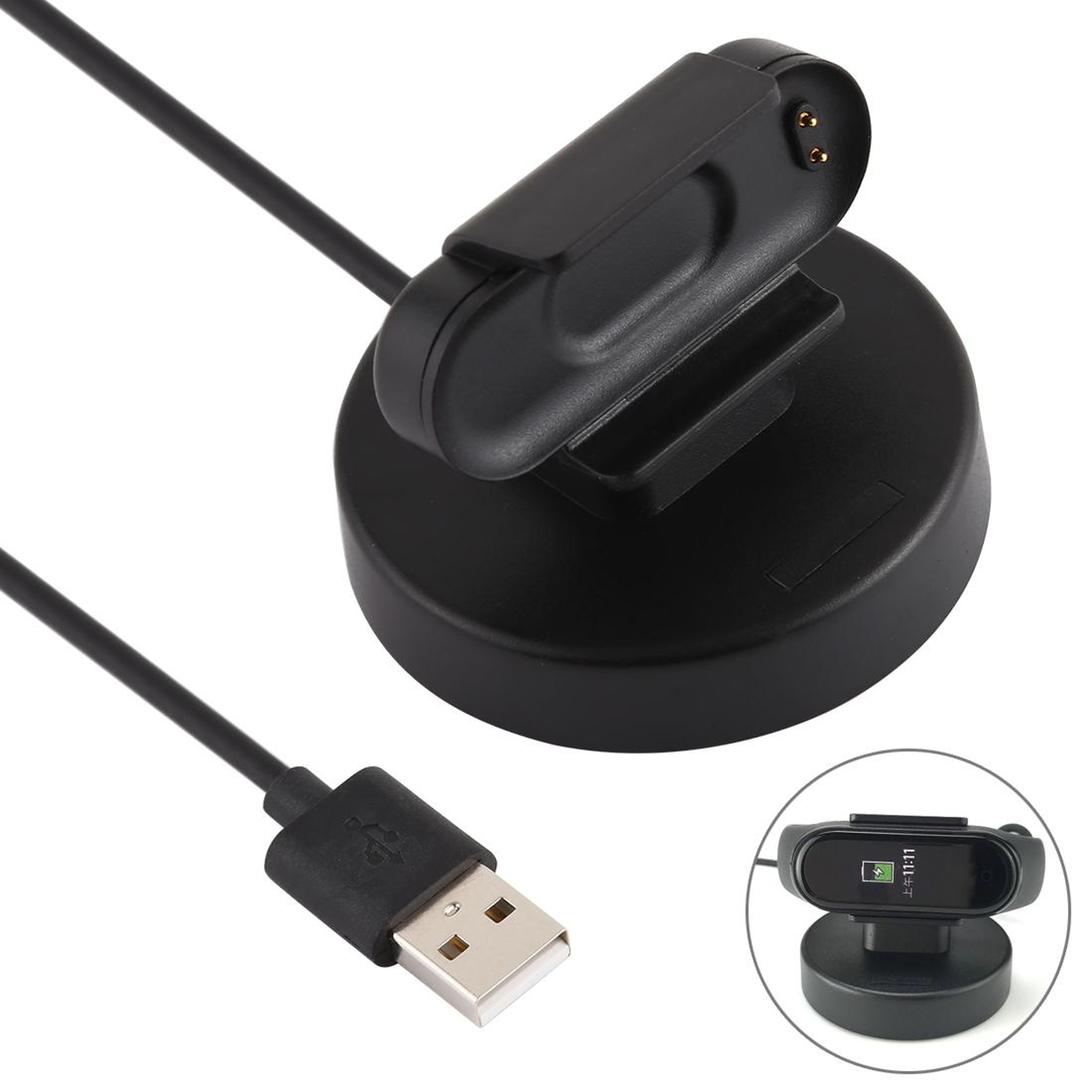 Xiaomi Mi Band 4 Charging Dock with 1m Cable Smart Watch Charger Stand Base – view 1