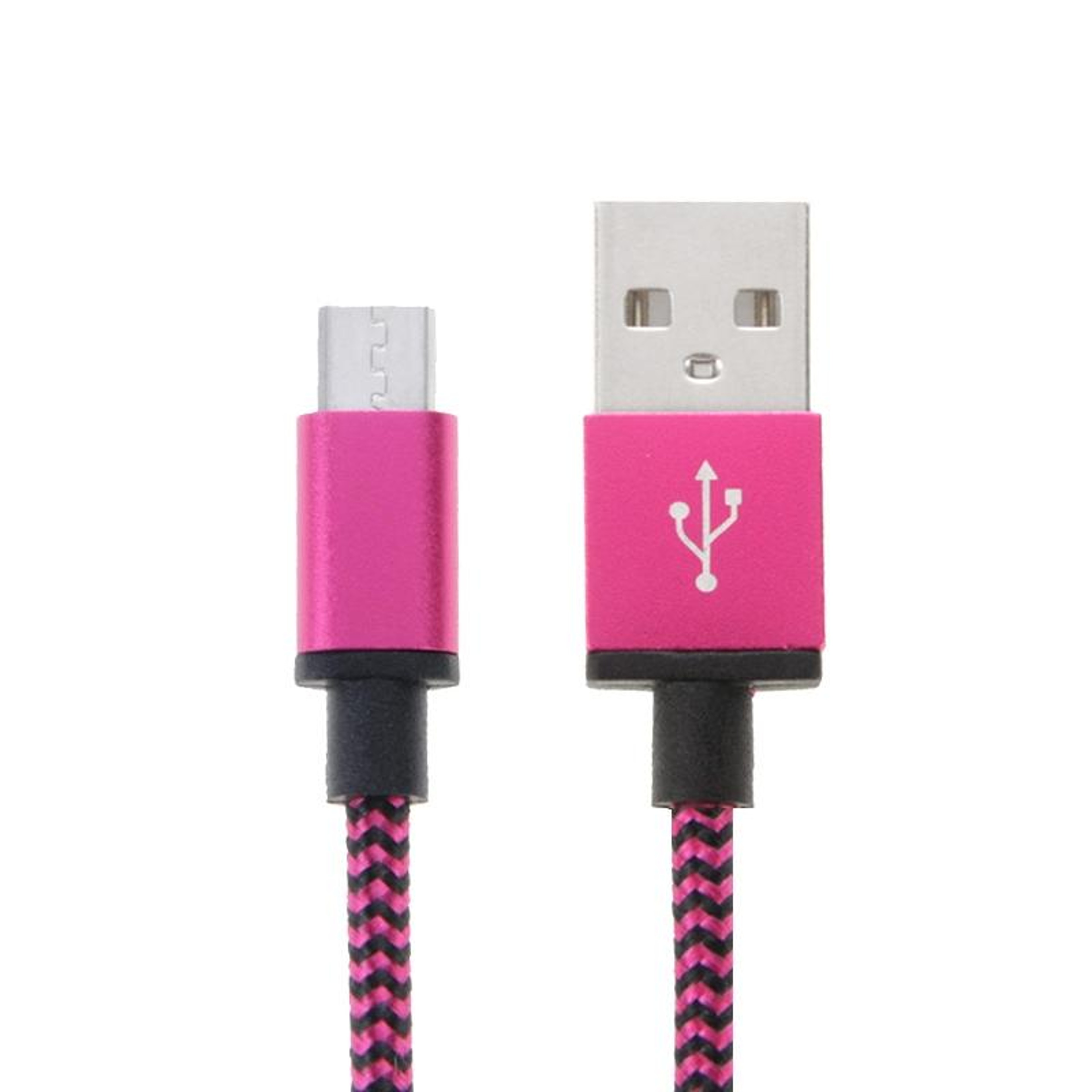 2m Woven Style Micro USB To USB 20 Braided Charging And Data Sync Cable 2