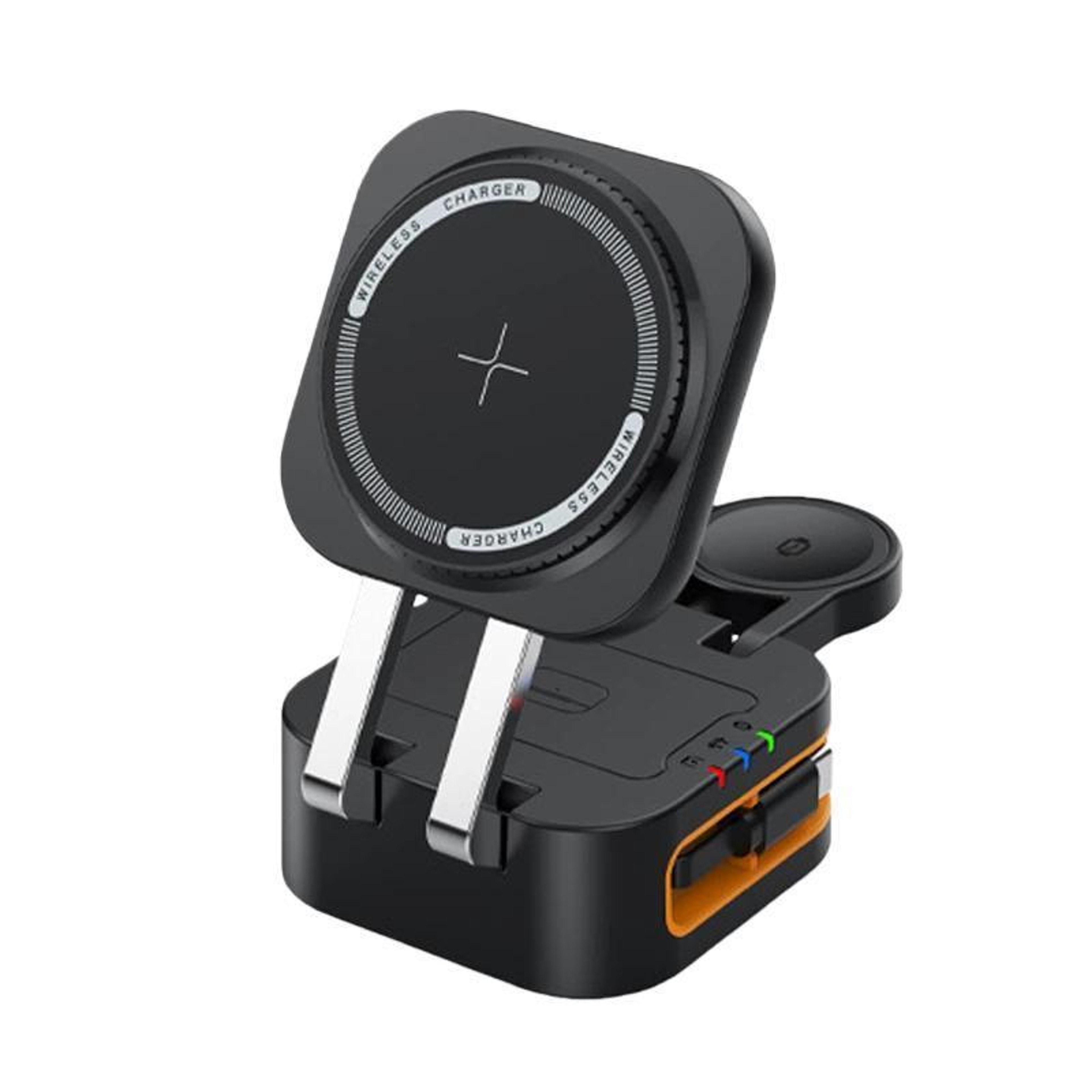 15W 3 in 1 Magnetic Wireless Charger Stand Foldable Retractable Fast Charging Dock – view 10