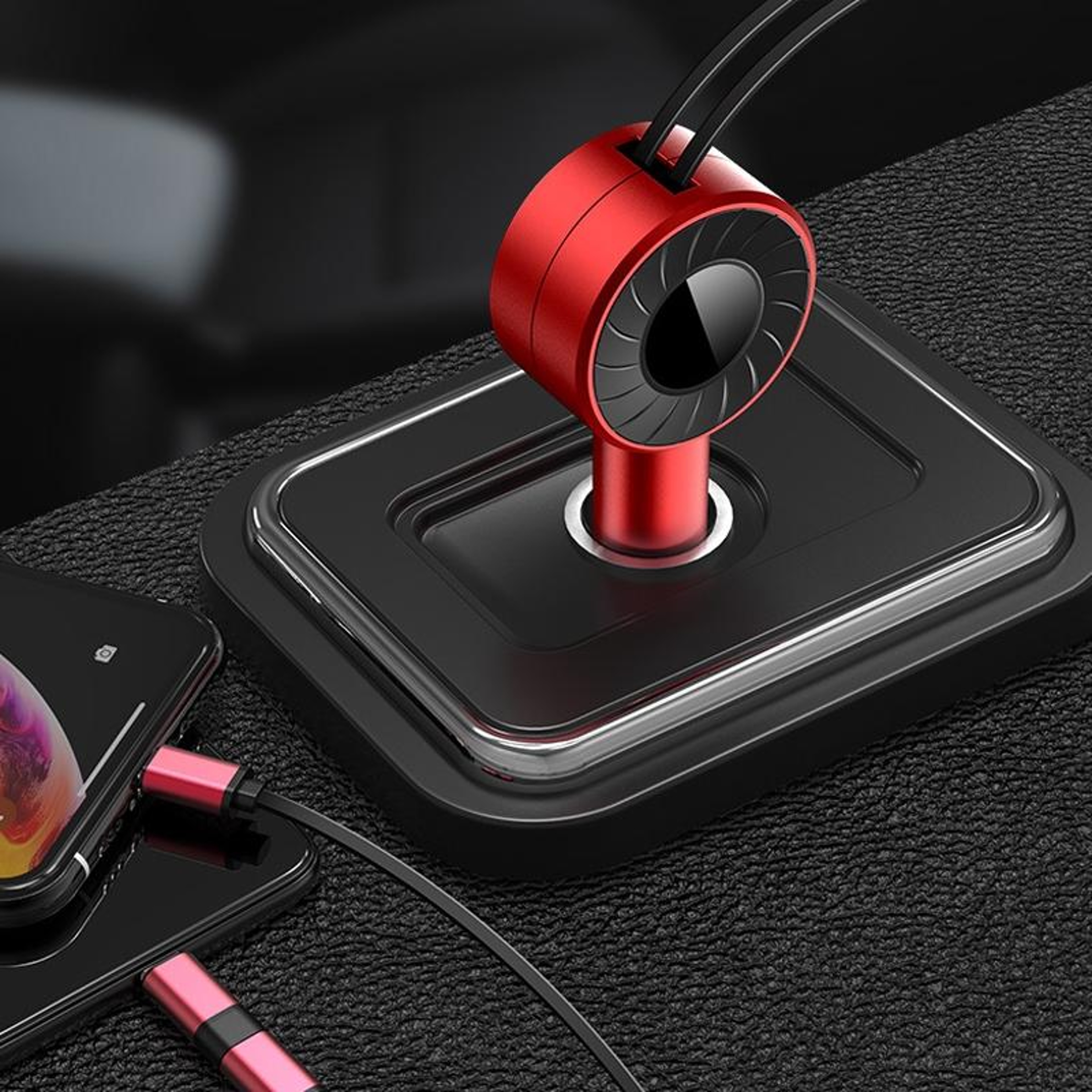 3 in 1 Retractable Car Charger Multi Port USB Fast Charging Adapter for iPhone Android Type C – view 6