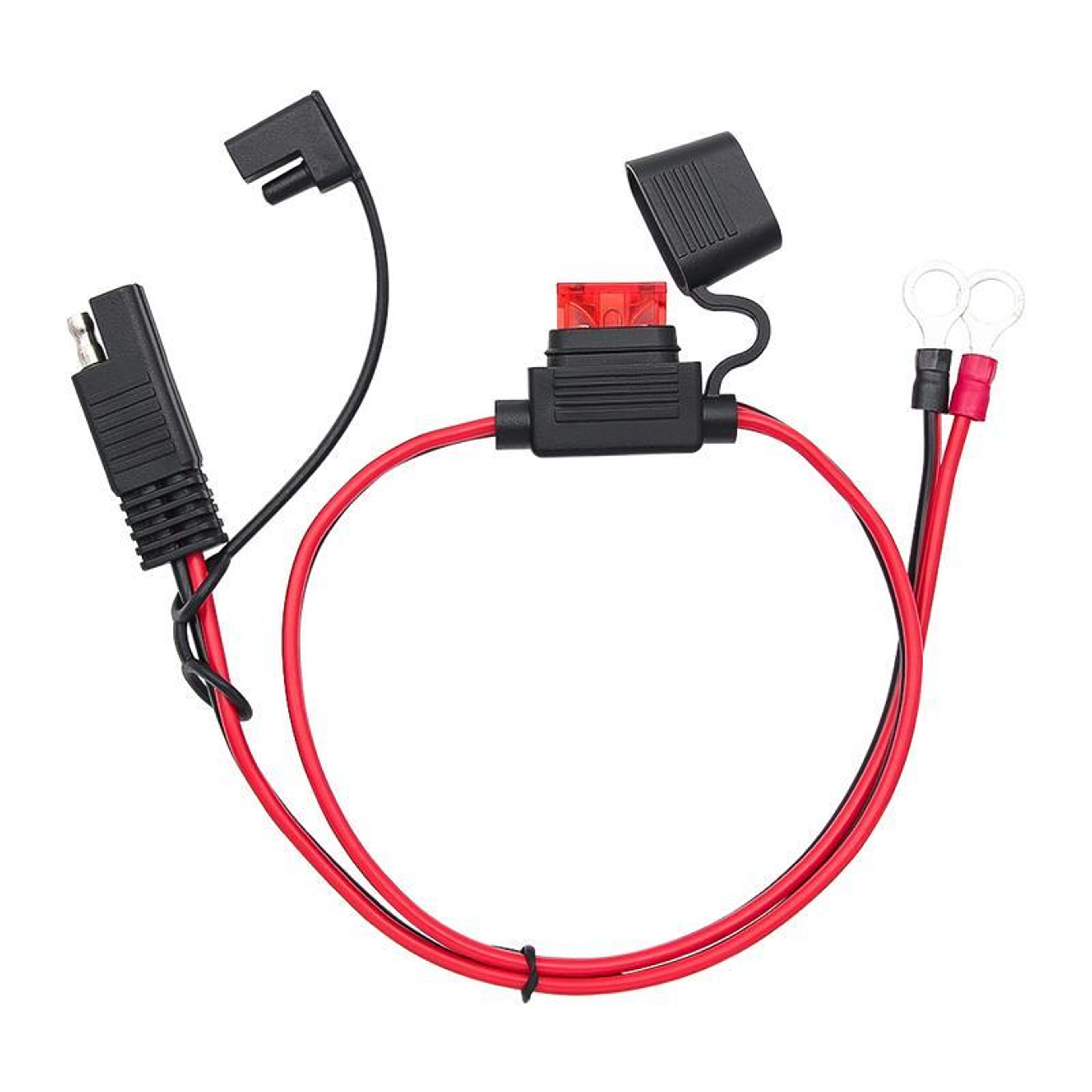 60cm SAE Power Cable with Fuse O Terminal Battery Charger Extension for Motorcycle Car 12V 24V – view 2