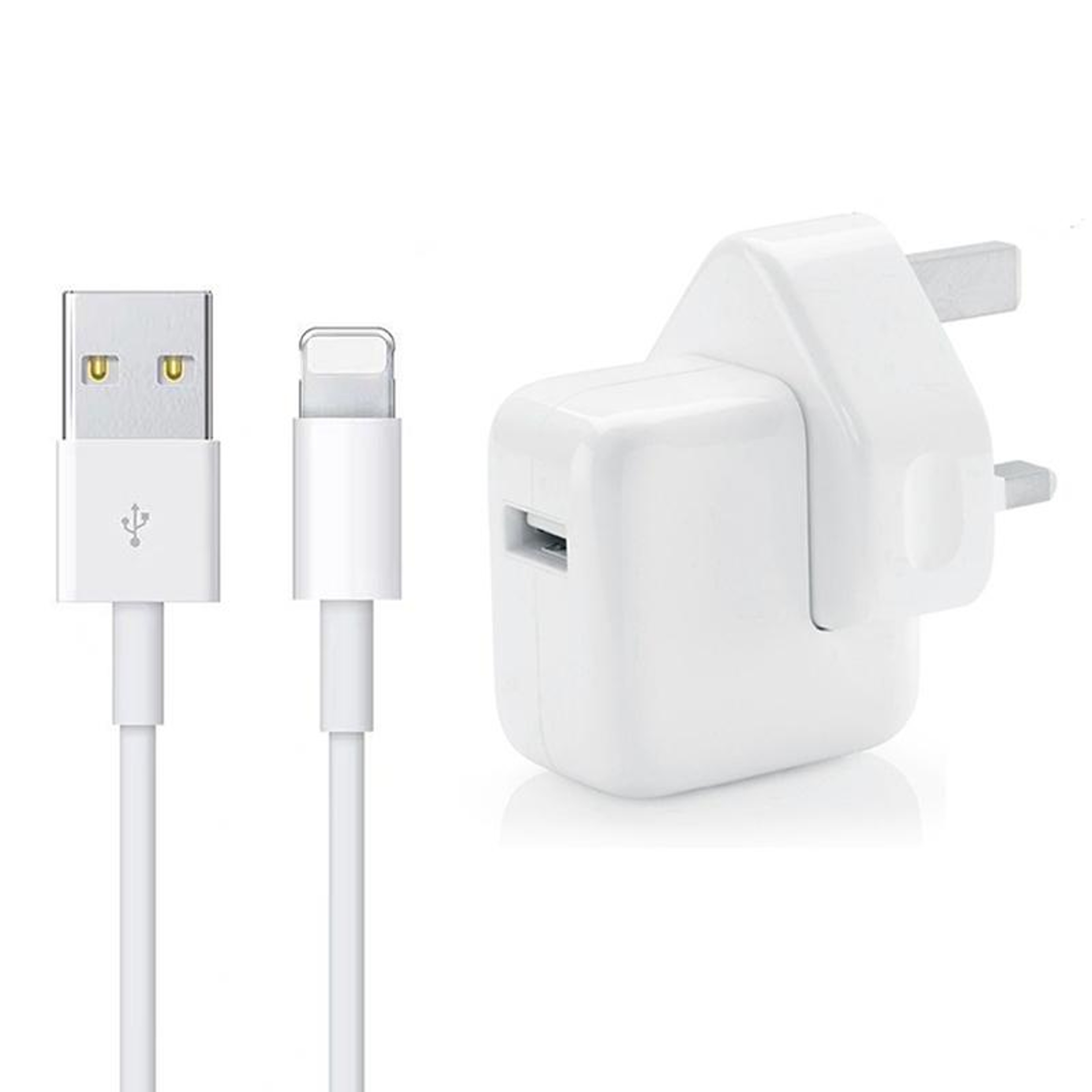 12W USB Charger with Lightning Cable  Fast Charging for iPhone iPad iPod – view 1