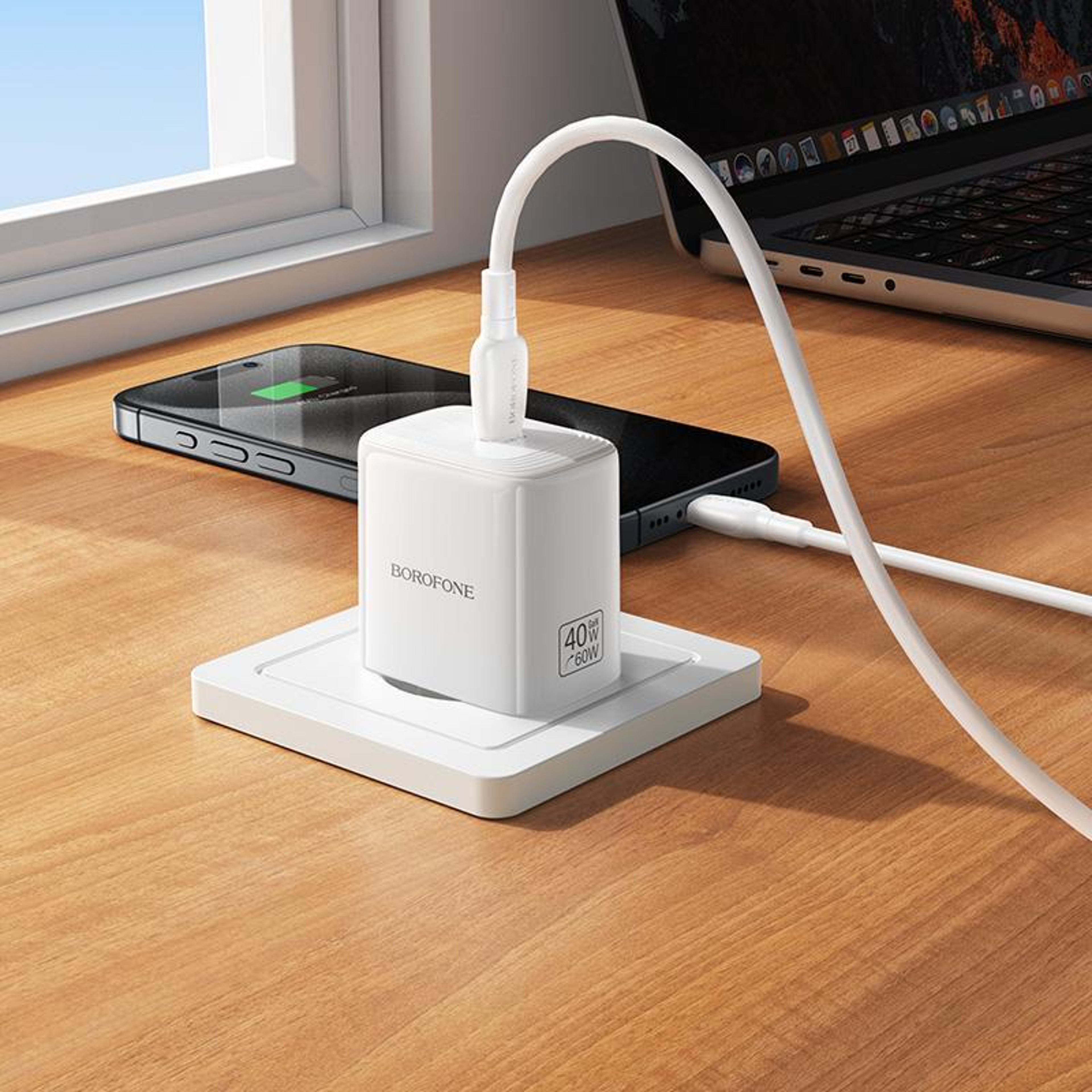 BN33 40W Fast USB-C Charger with Cable Compact PD Power Adapter – view 7