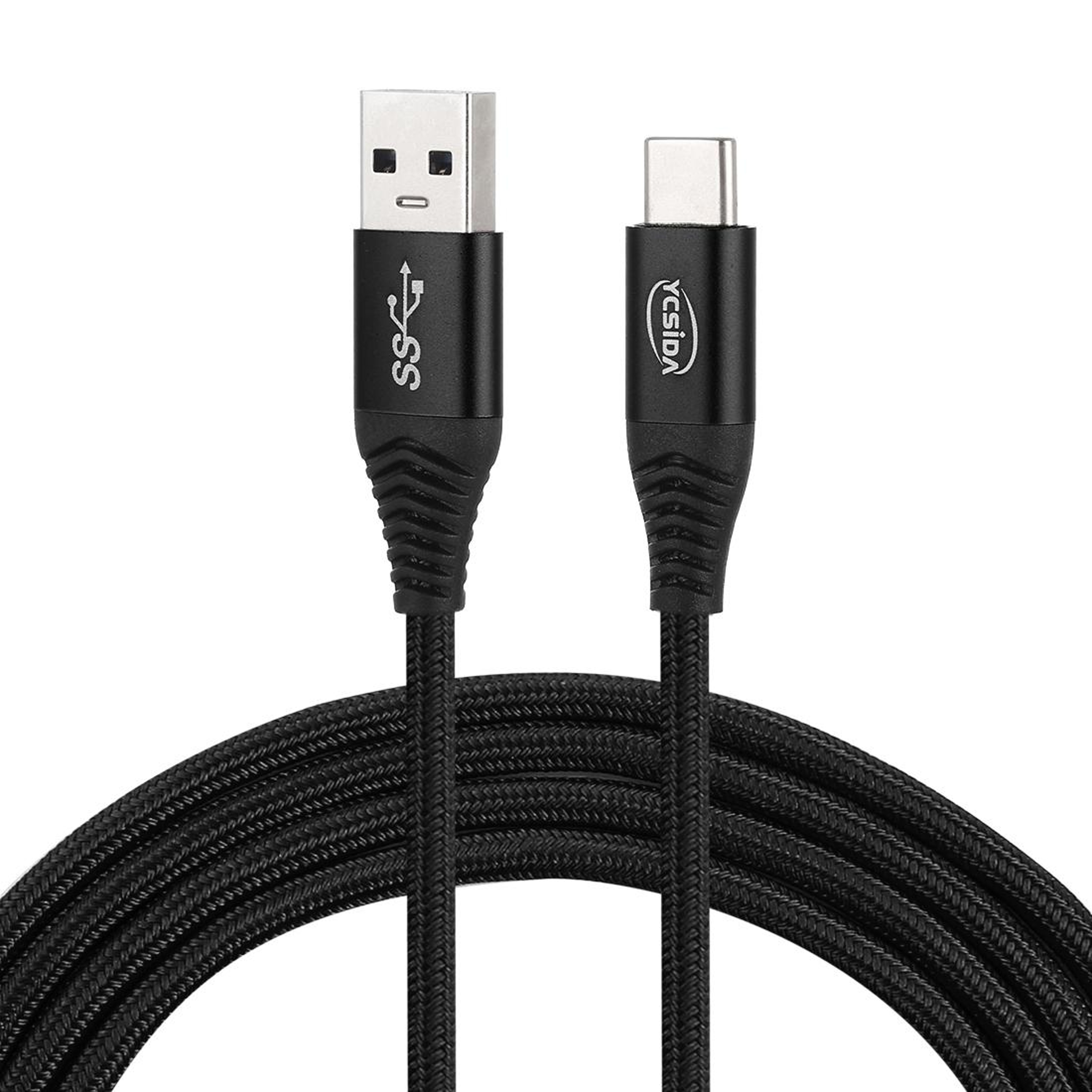 1.2m Nylon Braided USB-C Fast Charging Data Sync Cable 110 Copper Wires – view 1