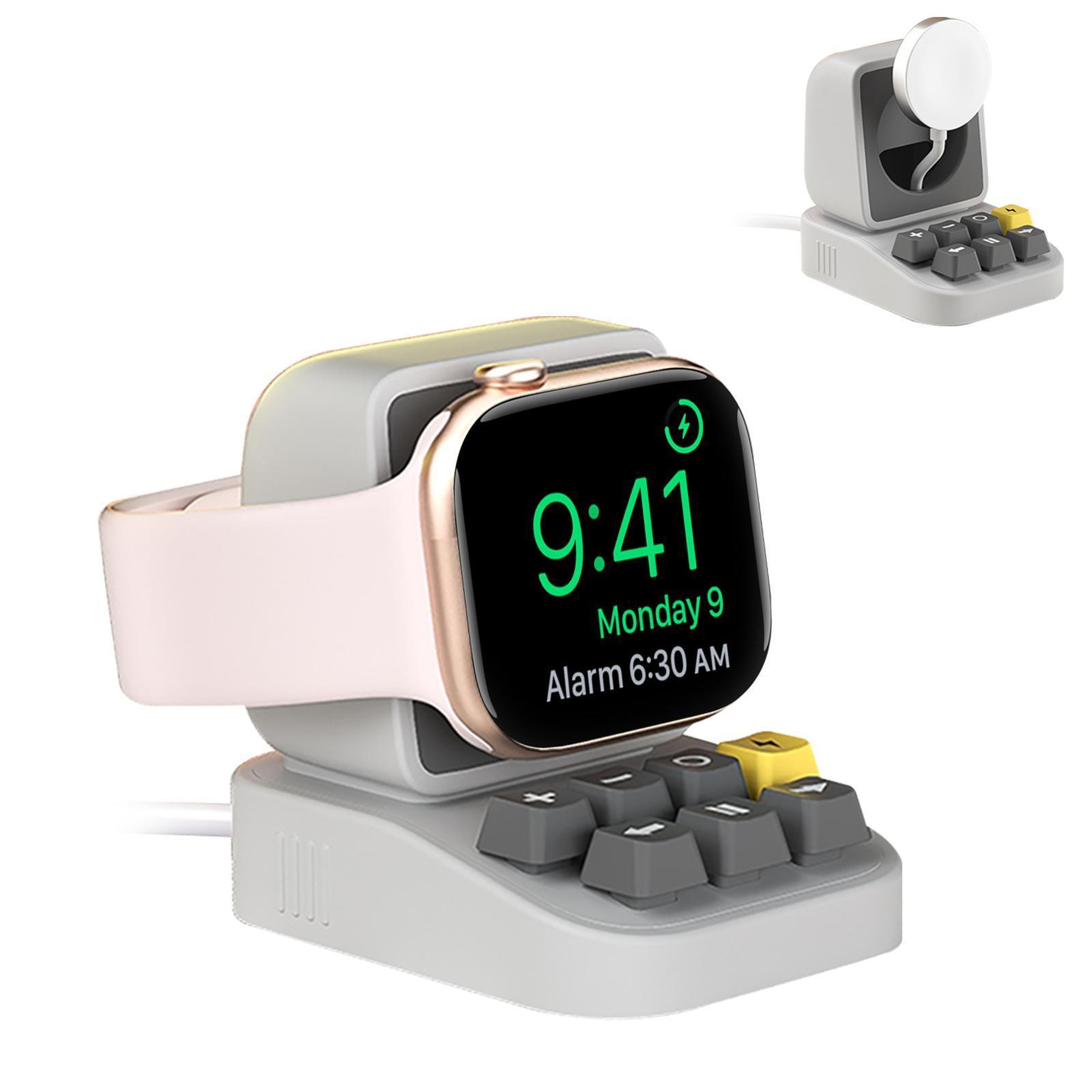 XDcase Typewriter Design Apple Watch Charging Stand Cable Management Dock – view 14