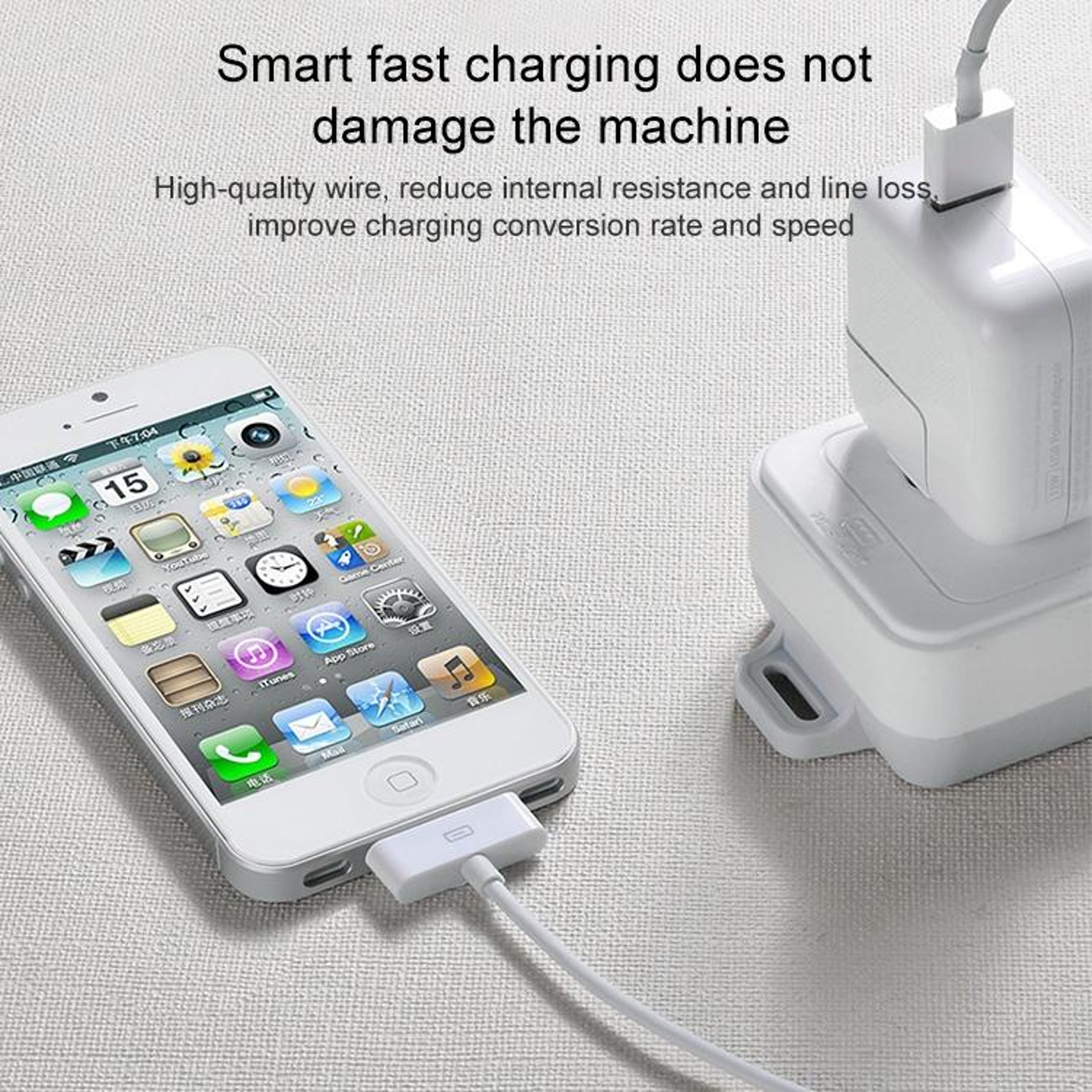 2m 30 Pin Charging Cable For IPhone 4 4S IPad 2 3 USB Sync Data Cable 5
