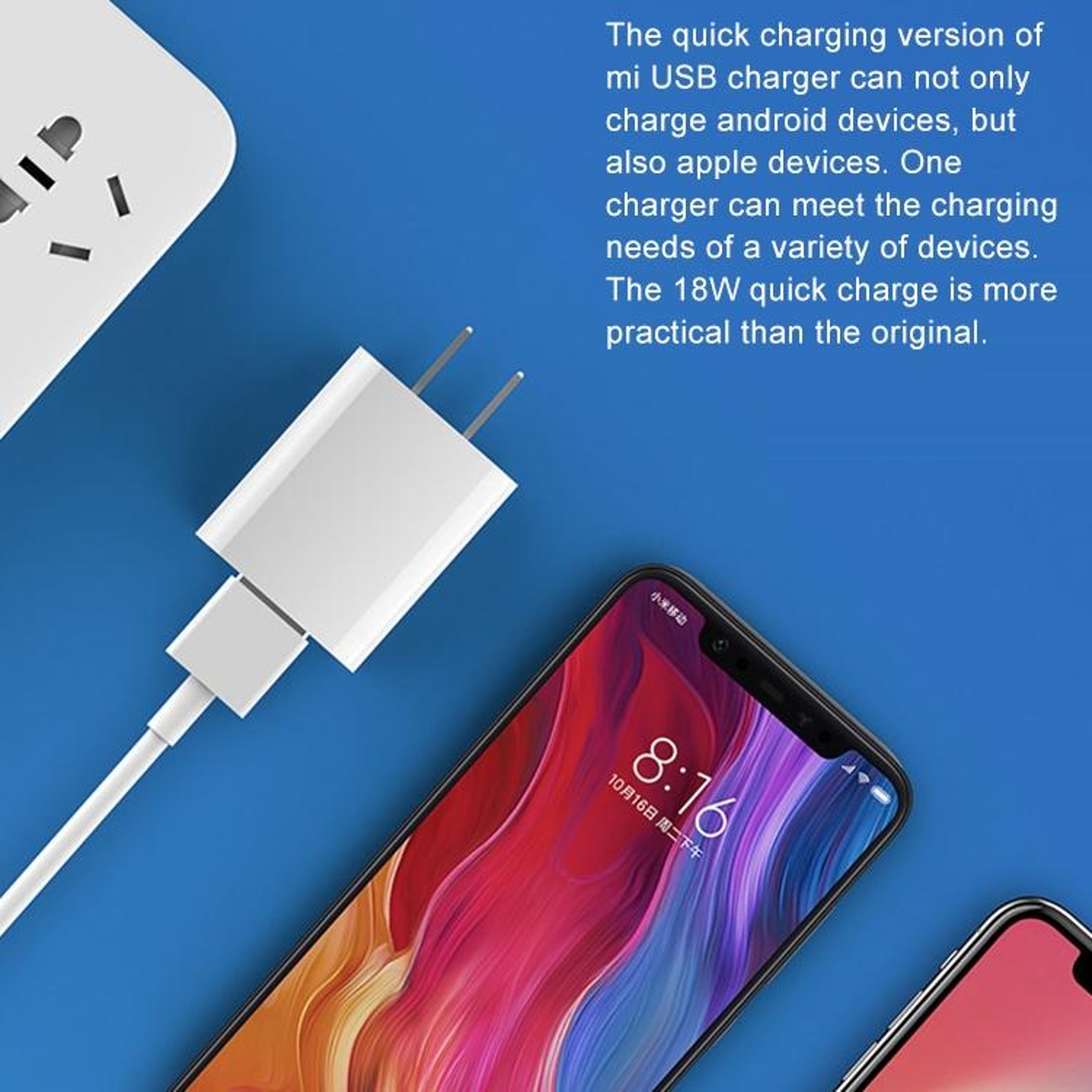 Original Xiaomi 18W Fast USB Wall Charger Compact Quick Charge Power Adapter – view 8