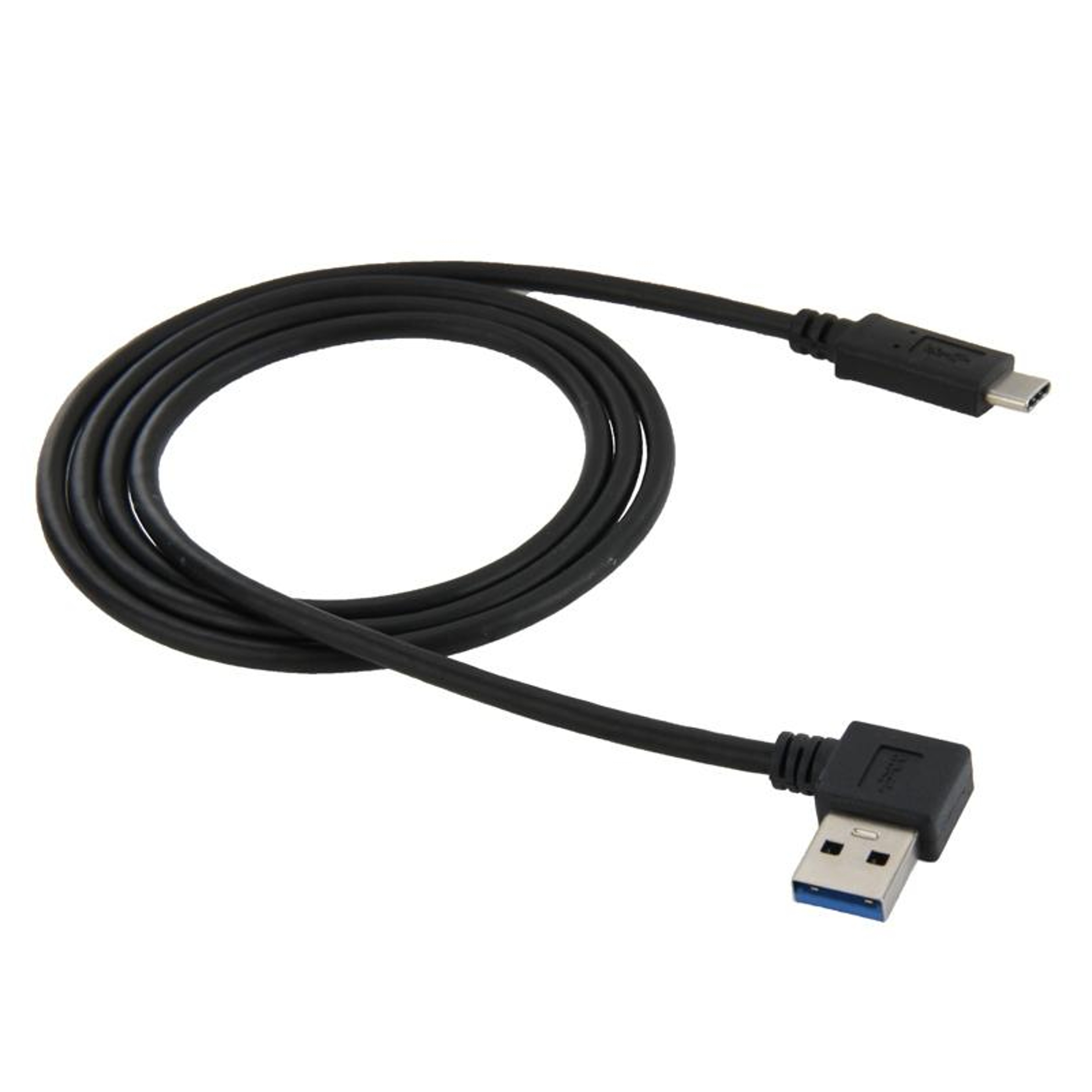 USB-C to USB 3.0 90 Degree Left Angle Cable 1m Fast Charge Data Sync Adapter – view 1