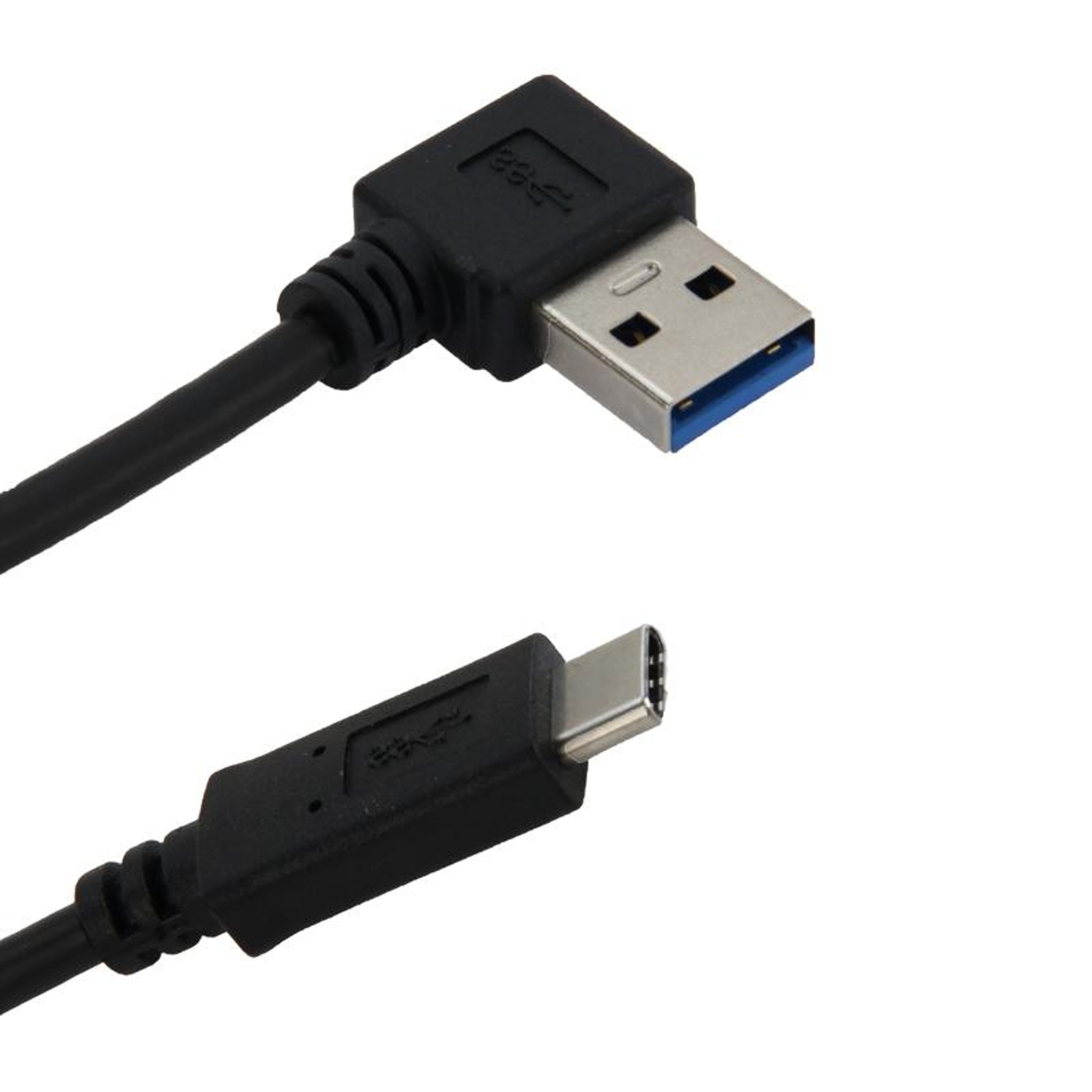 USB-C to USB 3.0 90 Degree Left Angle Cable 1m Fast Charge Data Sync Adapter – view 3