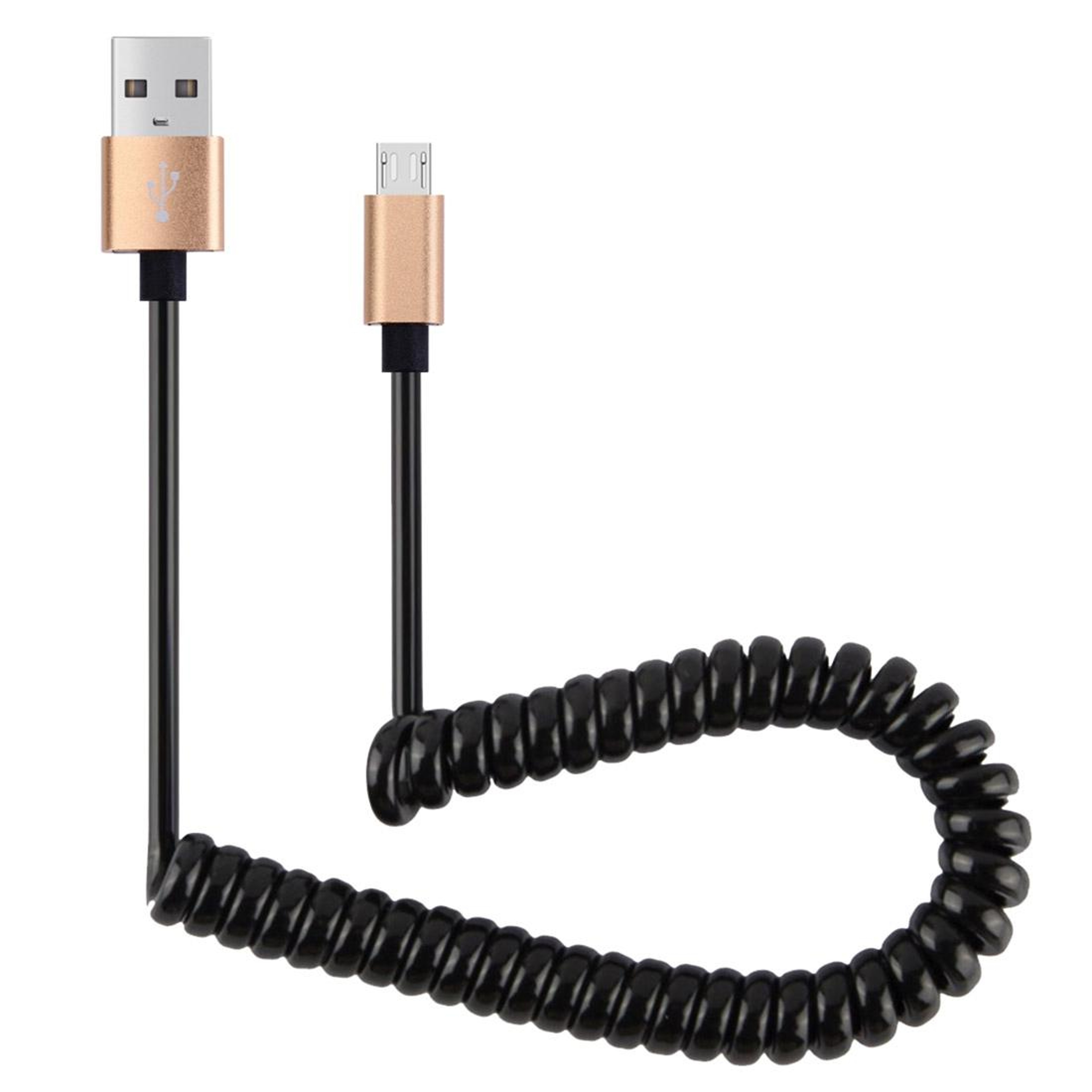 Flexible Coiled Micro USB Cable Fast Charging & Data Sync Stretch Cable – view 10