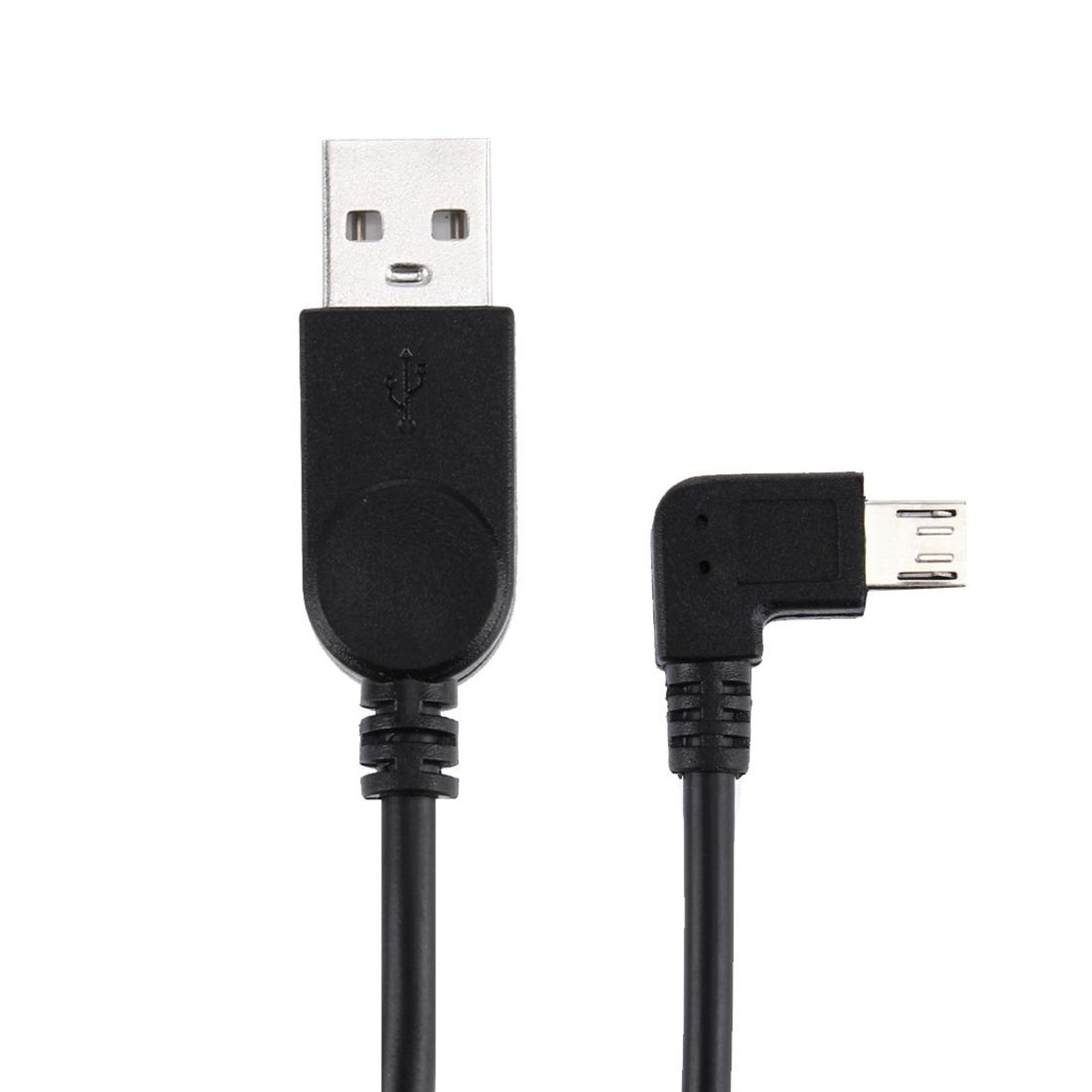 28cm 90 Degree Left Right Angle Micro USB Charging & Data Cable for Android Devices – view 3